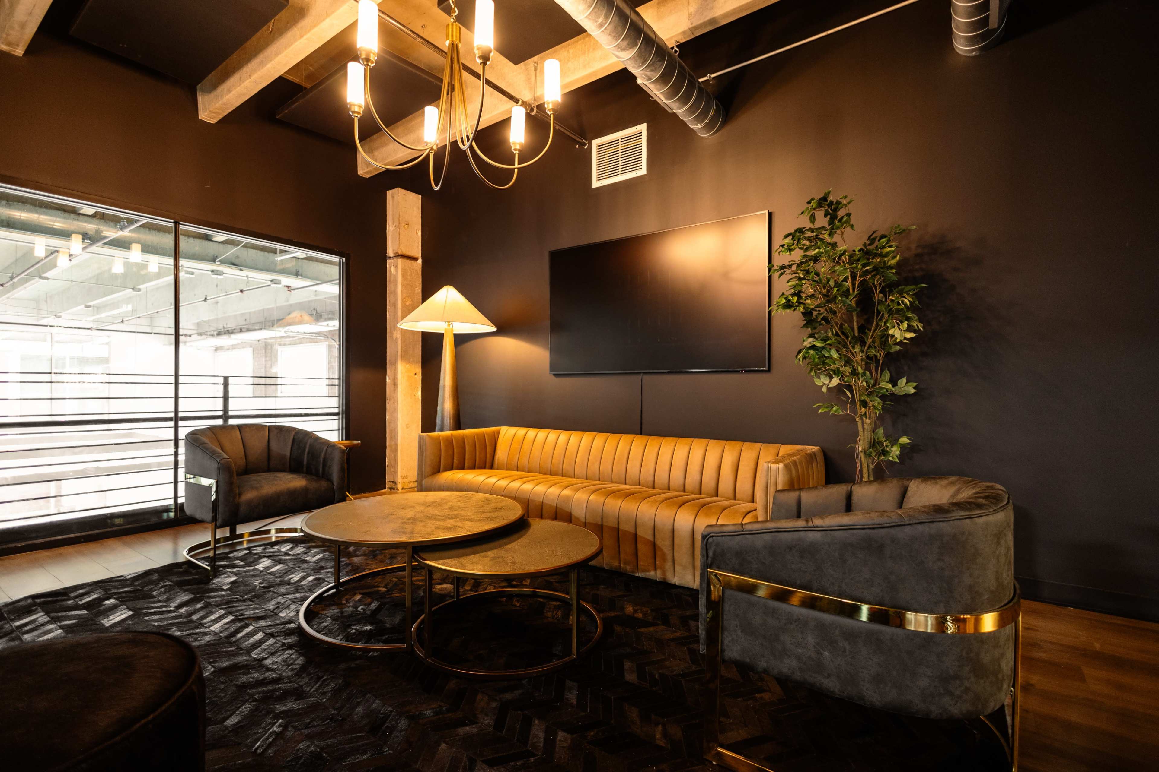 High end sports bar located inside of a pickle ball facility. Image in Govalle, Austin, TX