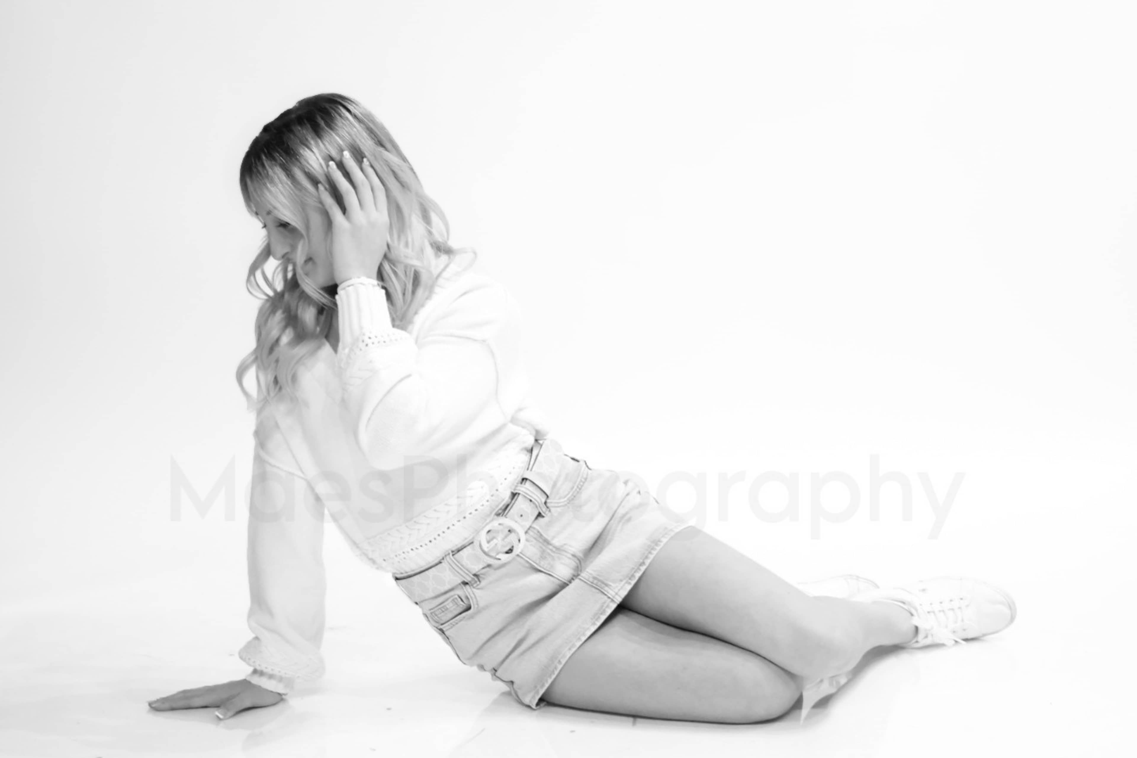 Model photo shoot