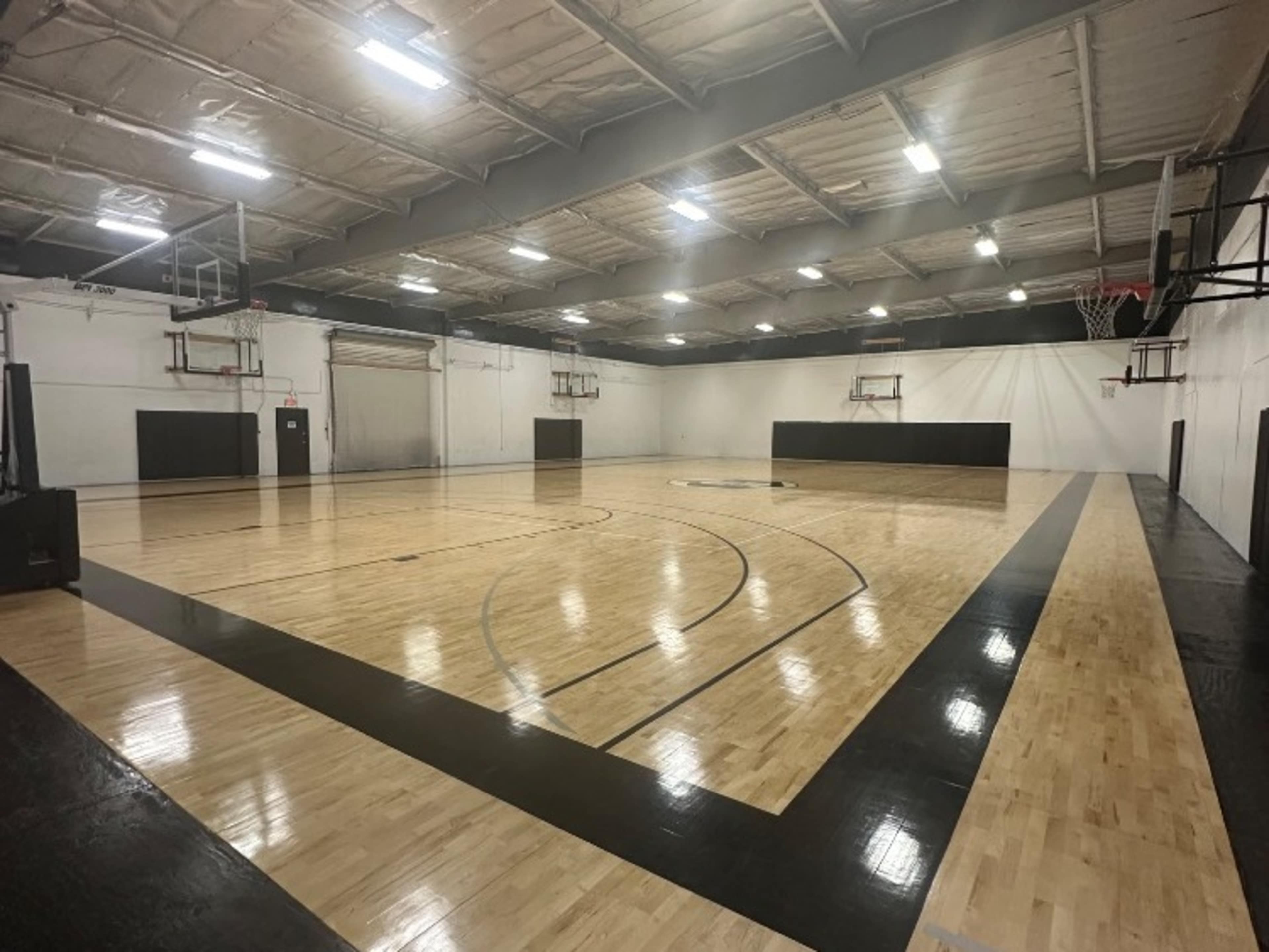 Indoor basketball court