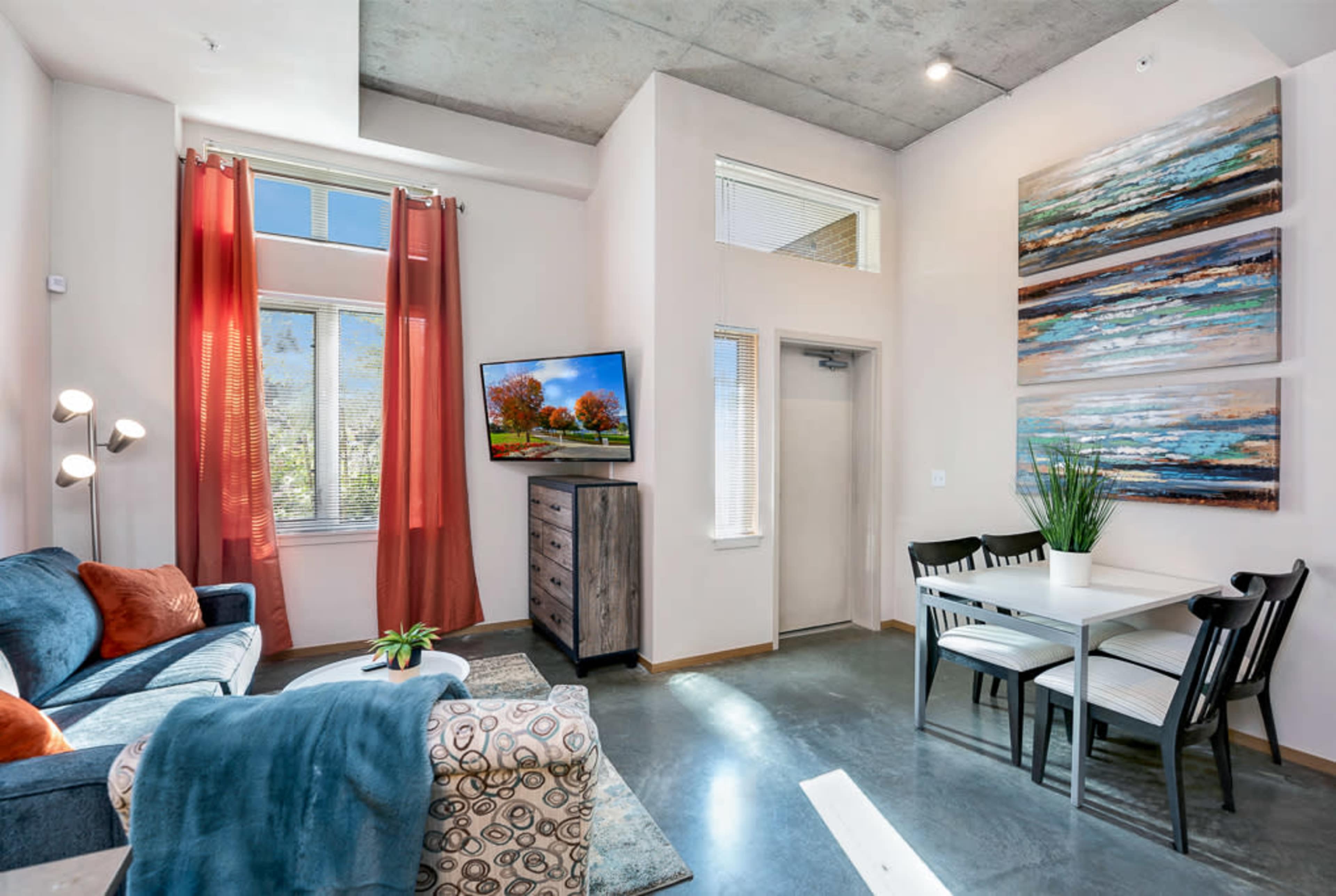 Sultry Fire 1BR Apartment | Modern, Moody, & Centrally Located in Beacon Hill Image in North Beacon Hill, Seattle, WA