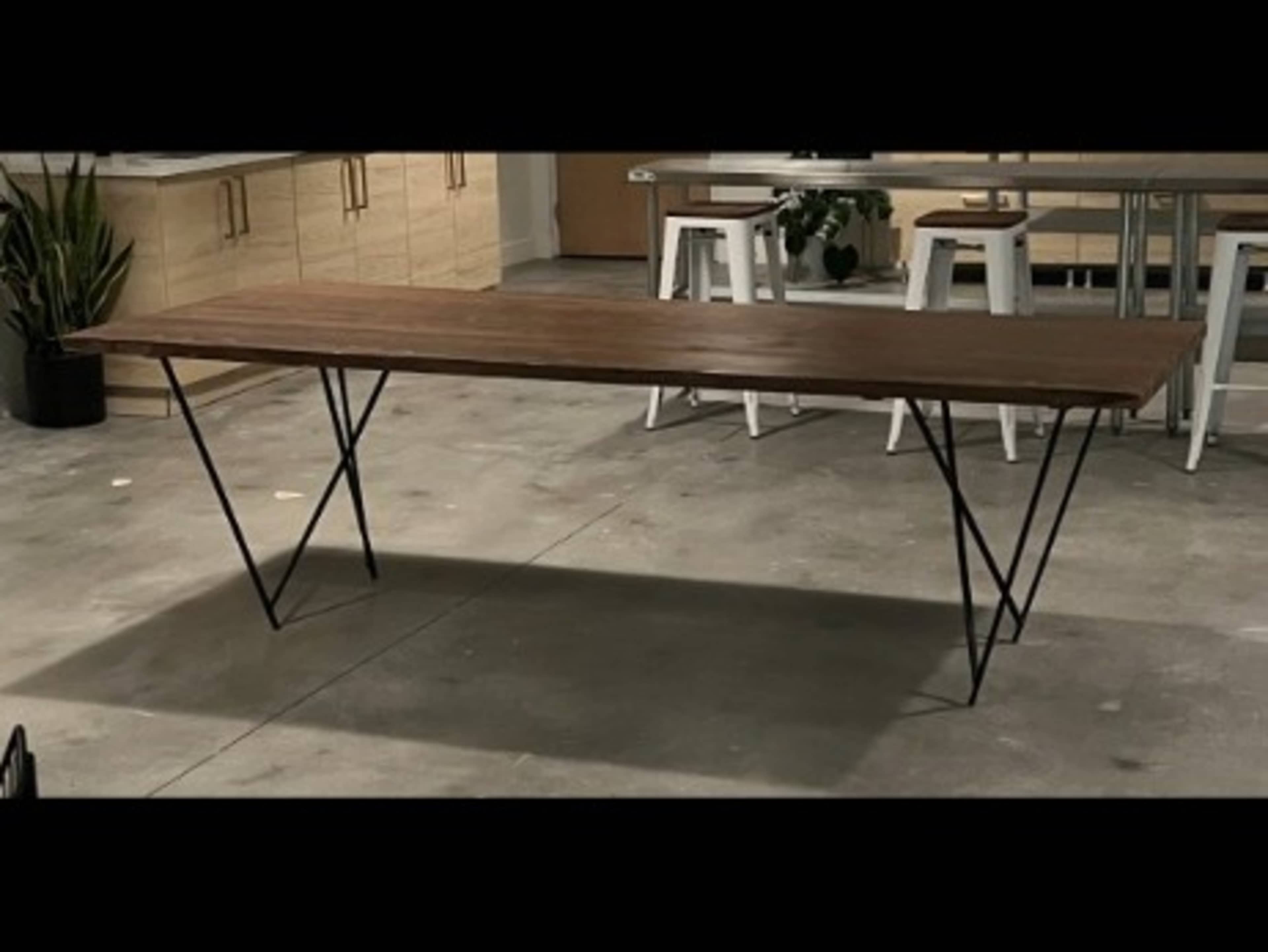 8' Wood Table 