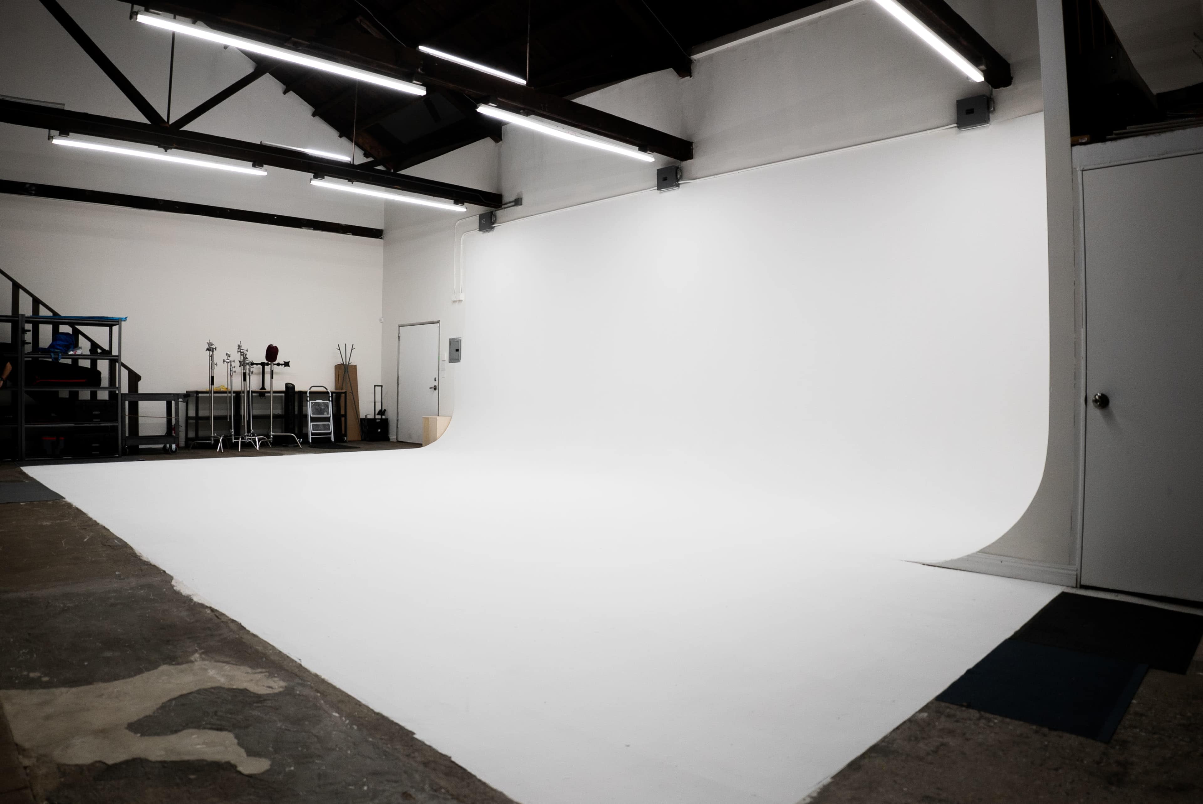 DTLA Arts District | 30ft RGB Cyc Wall | Full Production Studio | Roll Up Door Entrance | Free Parking Image in Boyle Heights, Los Angeles, CA