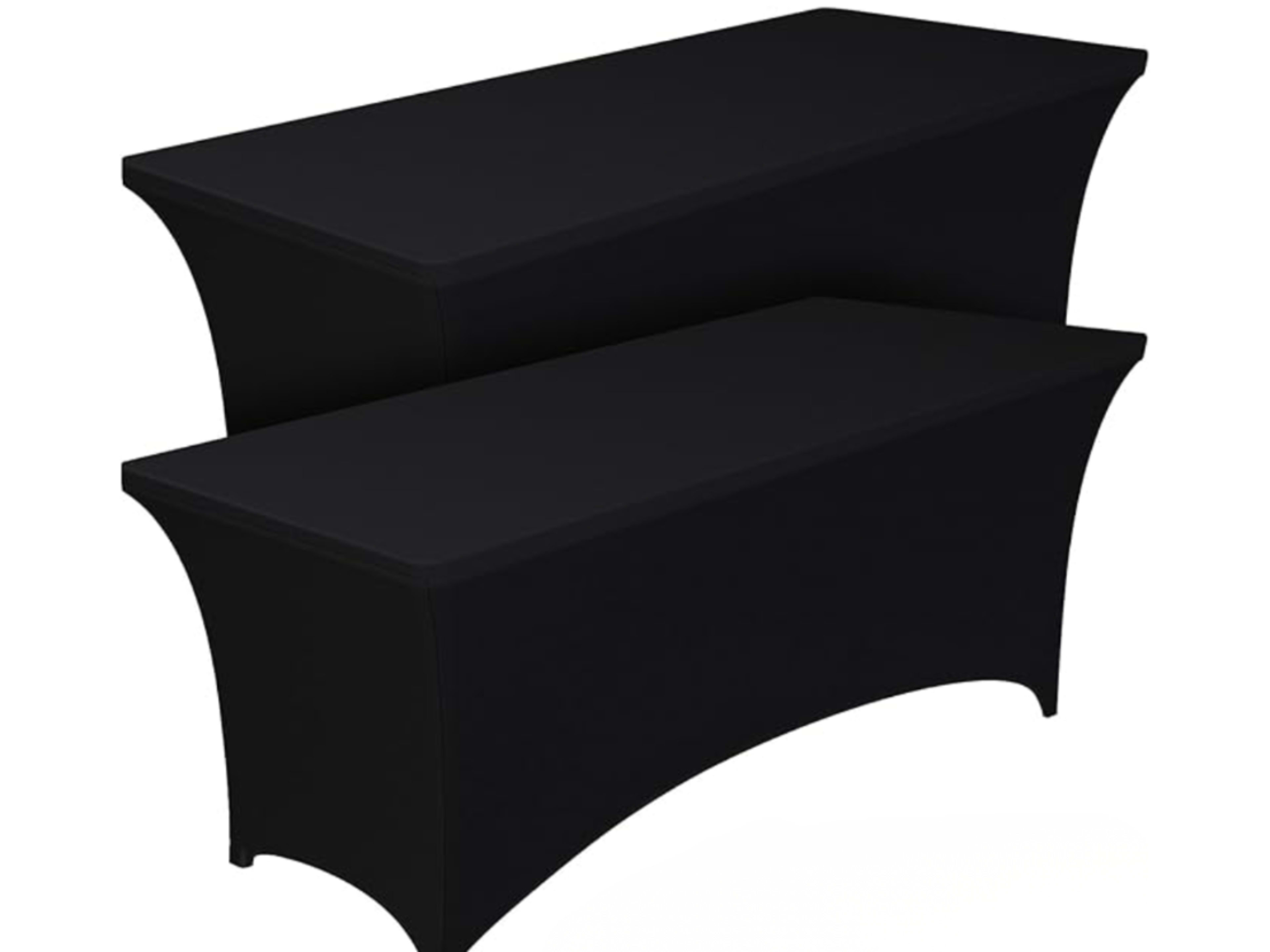 2 Black Table Cloths
