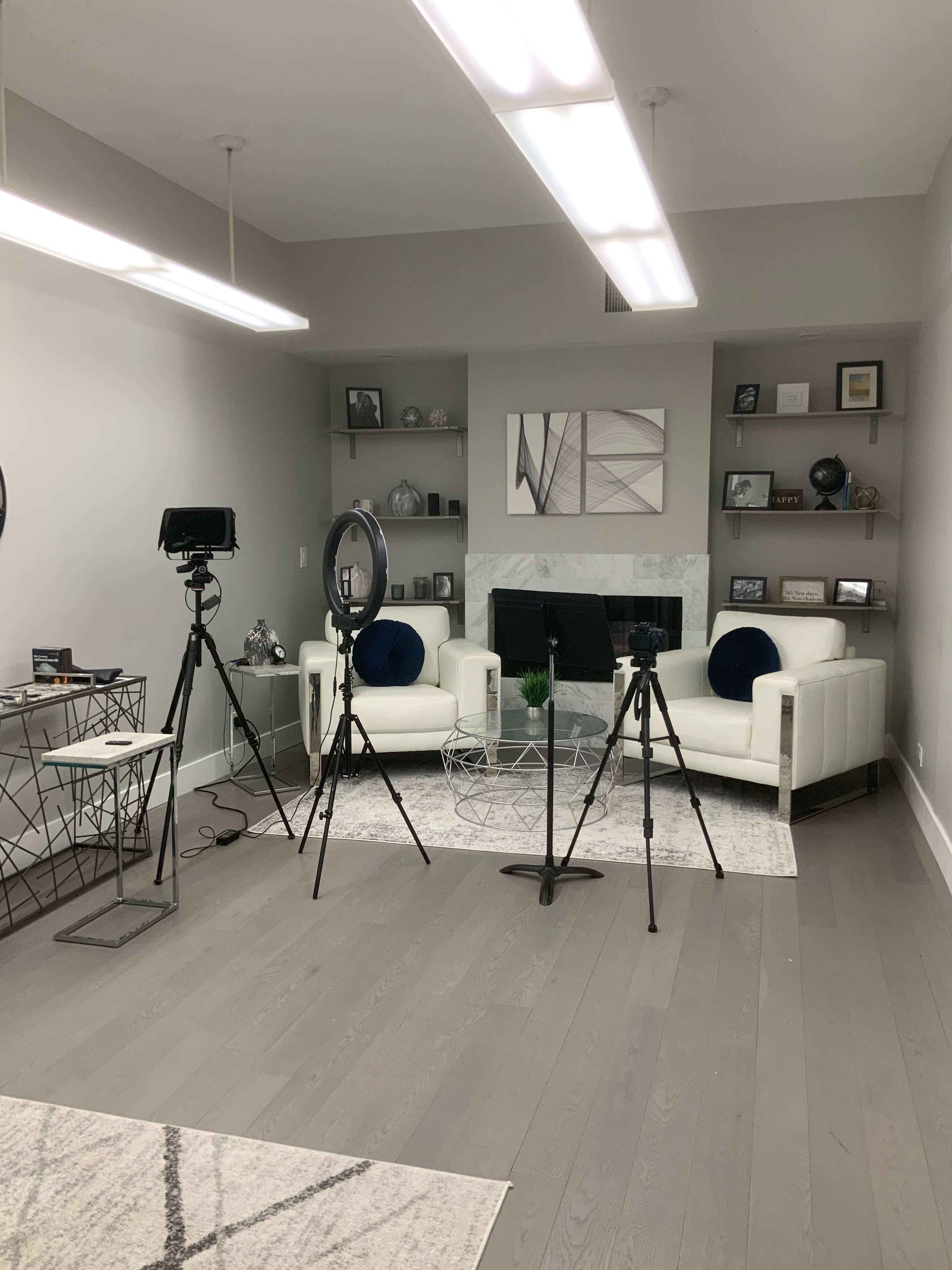 Sleek and Modern Podcast Studio Image in South Side, Chicago, IL