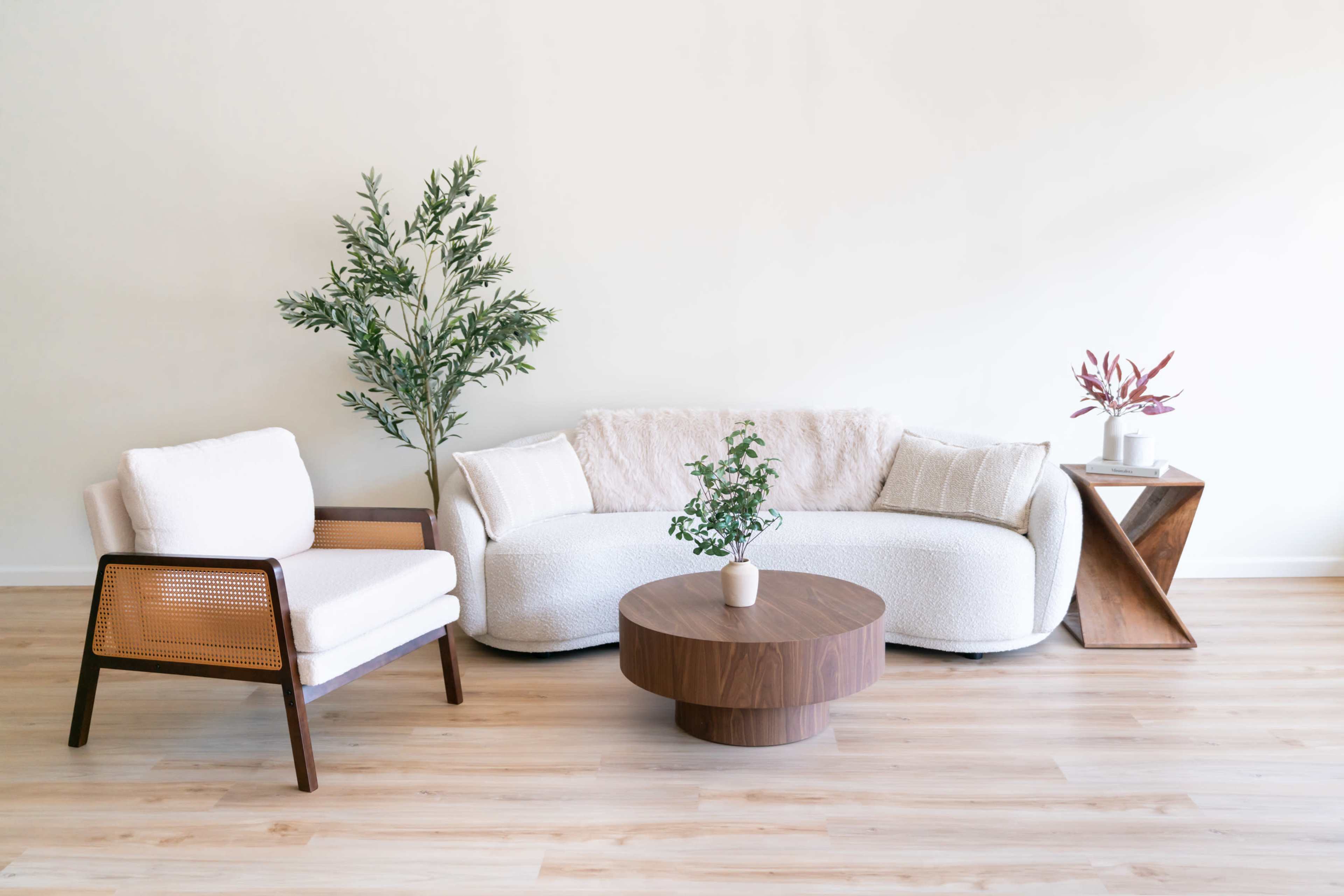 Neutral Aesthetic Photo Studio with Signature Arch Wall Image in Middlefield, Meriden, CT