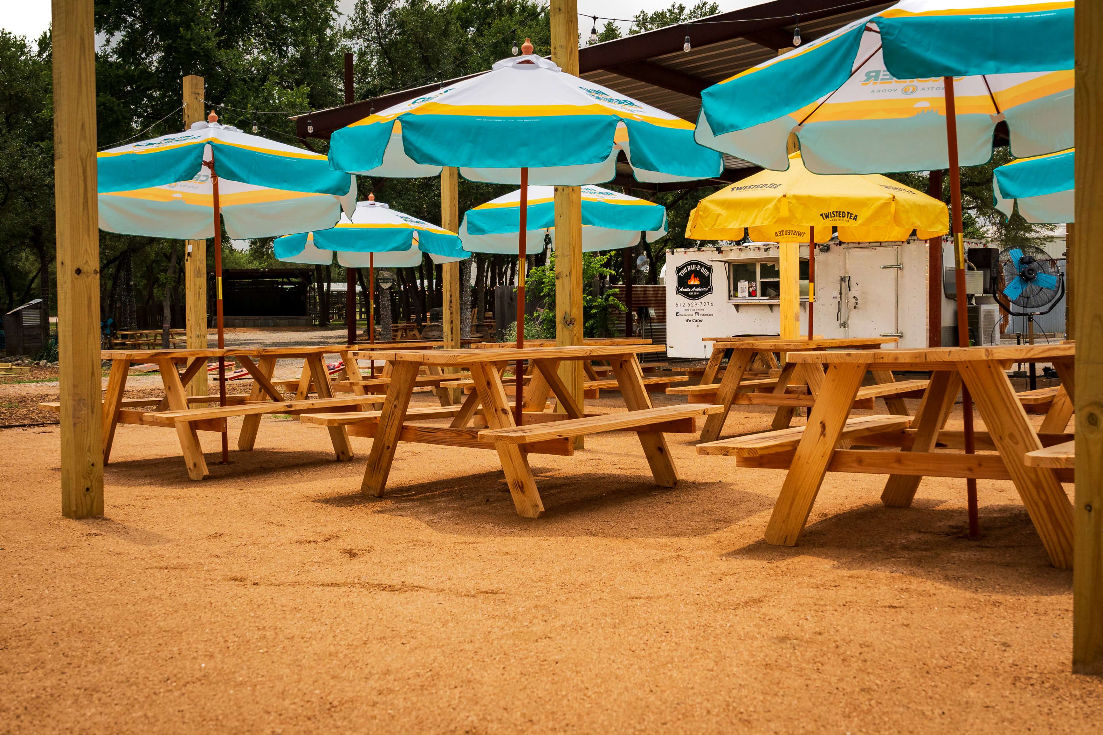 Rustic Indoor/Outdoor Venue with Food Trucks near Dripping Springs Image in , Austin, TX