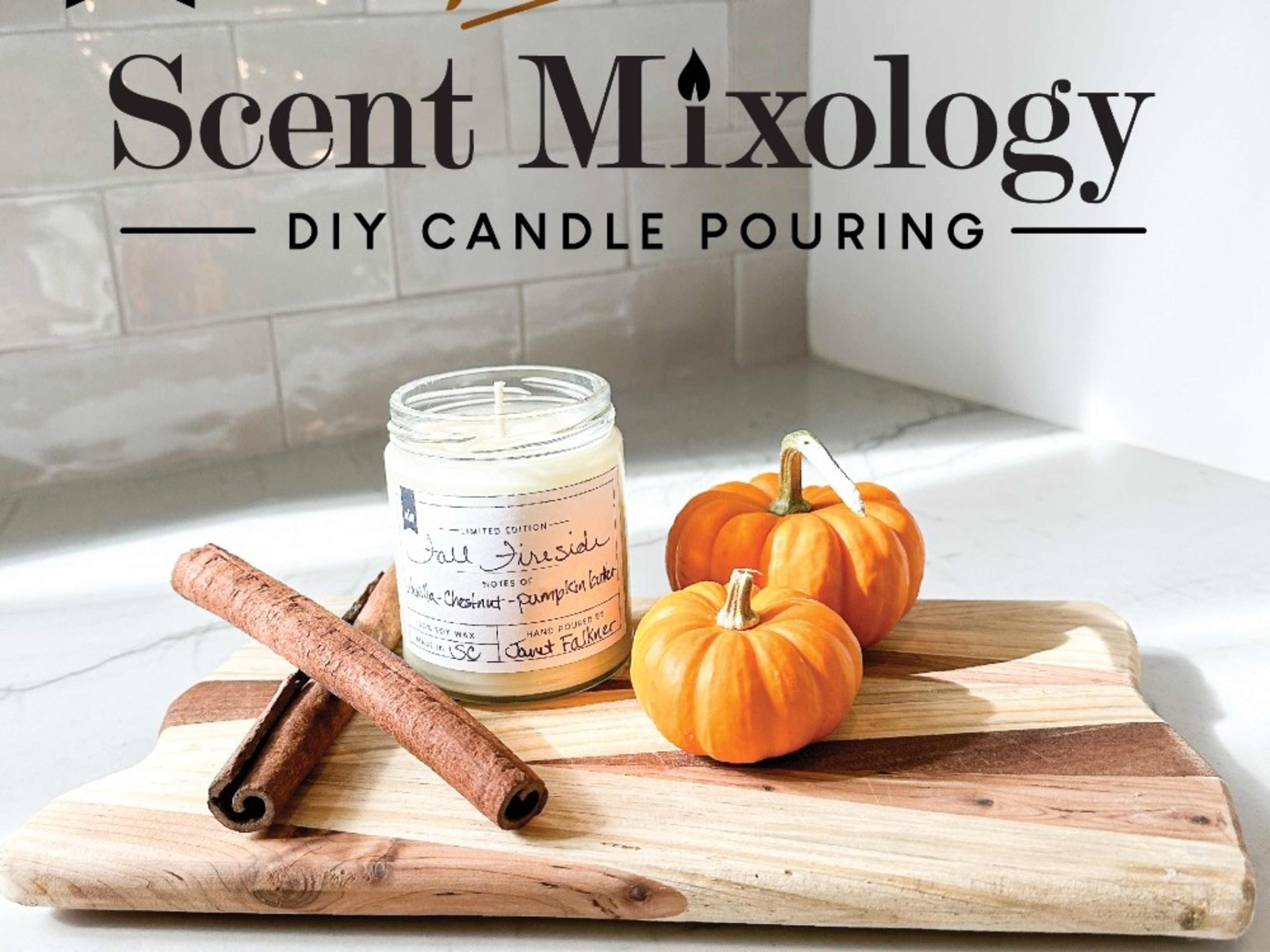 Unique DIY candle pouring class