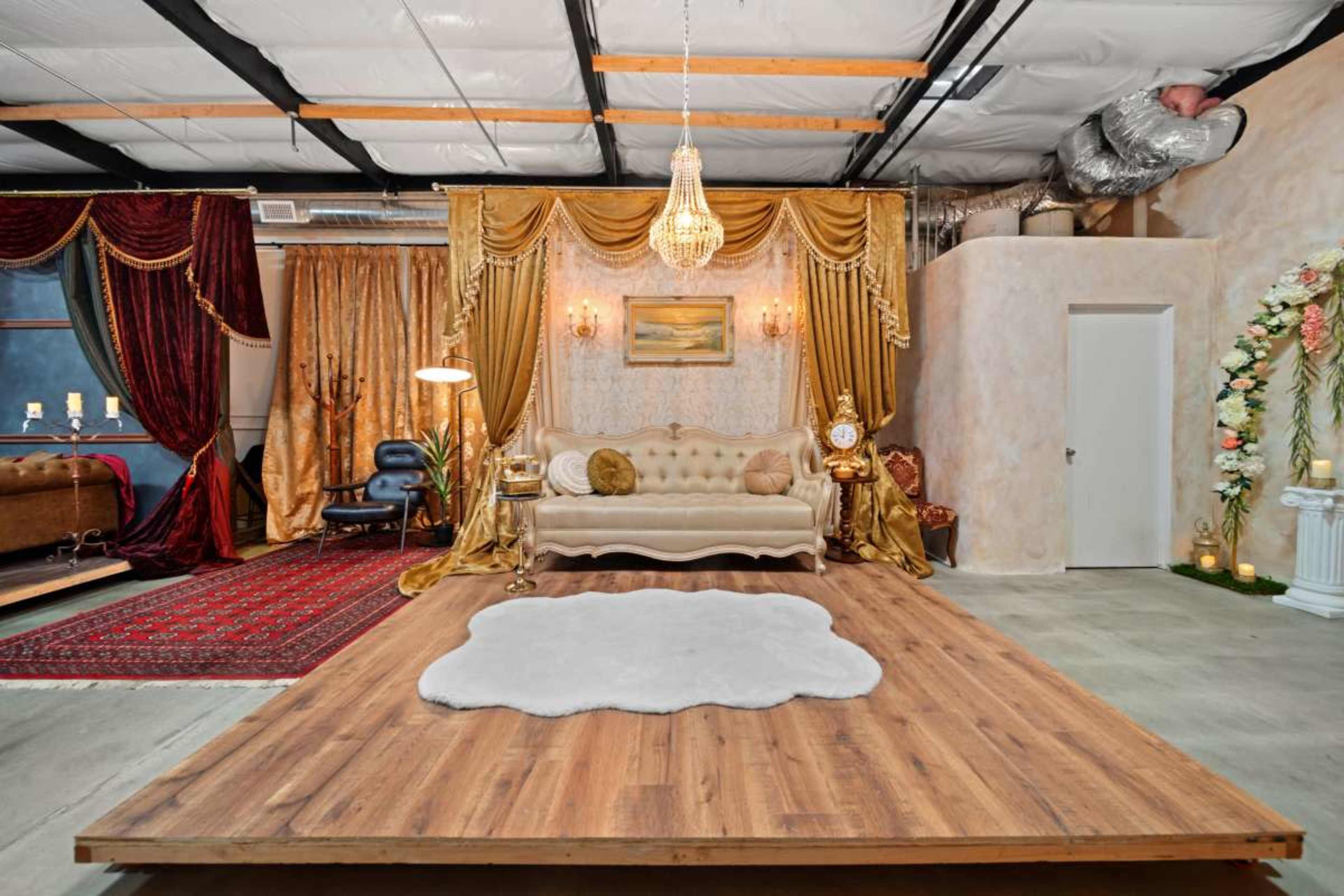 Chandelier & Velvet Editorial Studio — Vintage European Lounge Set Image in South Coast Metro, Santa ana, CA