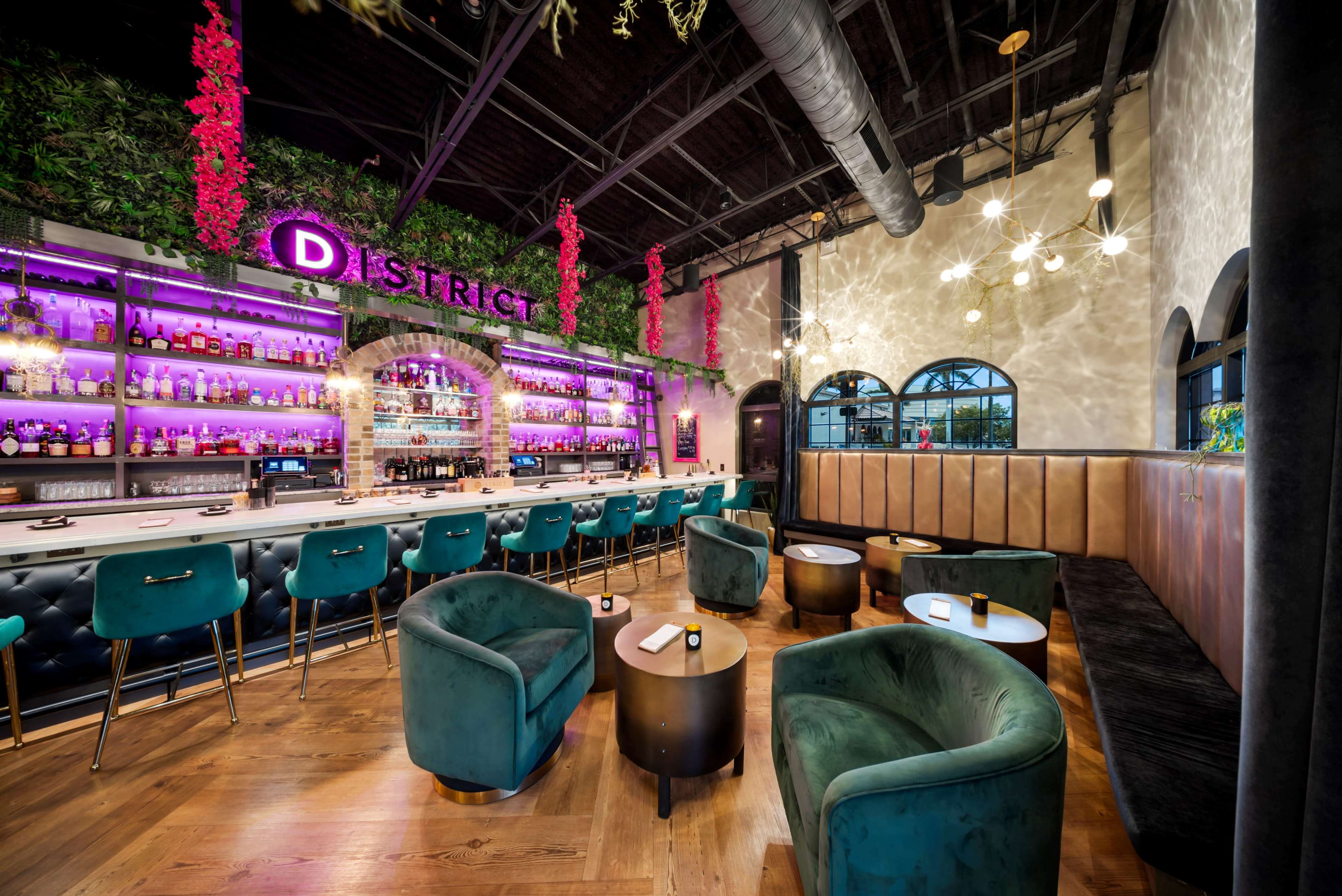 Downtown Naples Chic Lounge with Instagram-Worthy Interiors Image in Redevelopment Area, Naples, FL