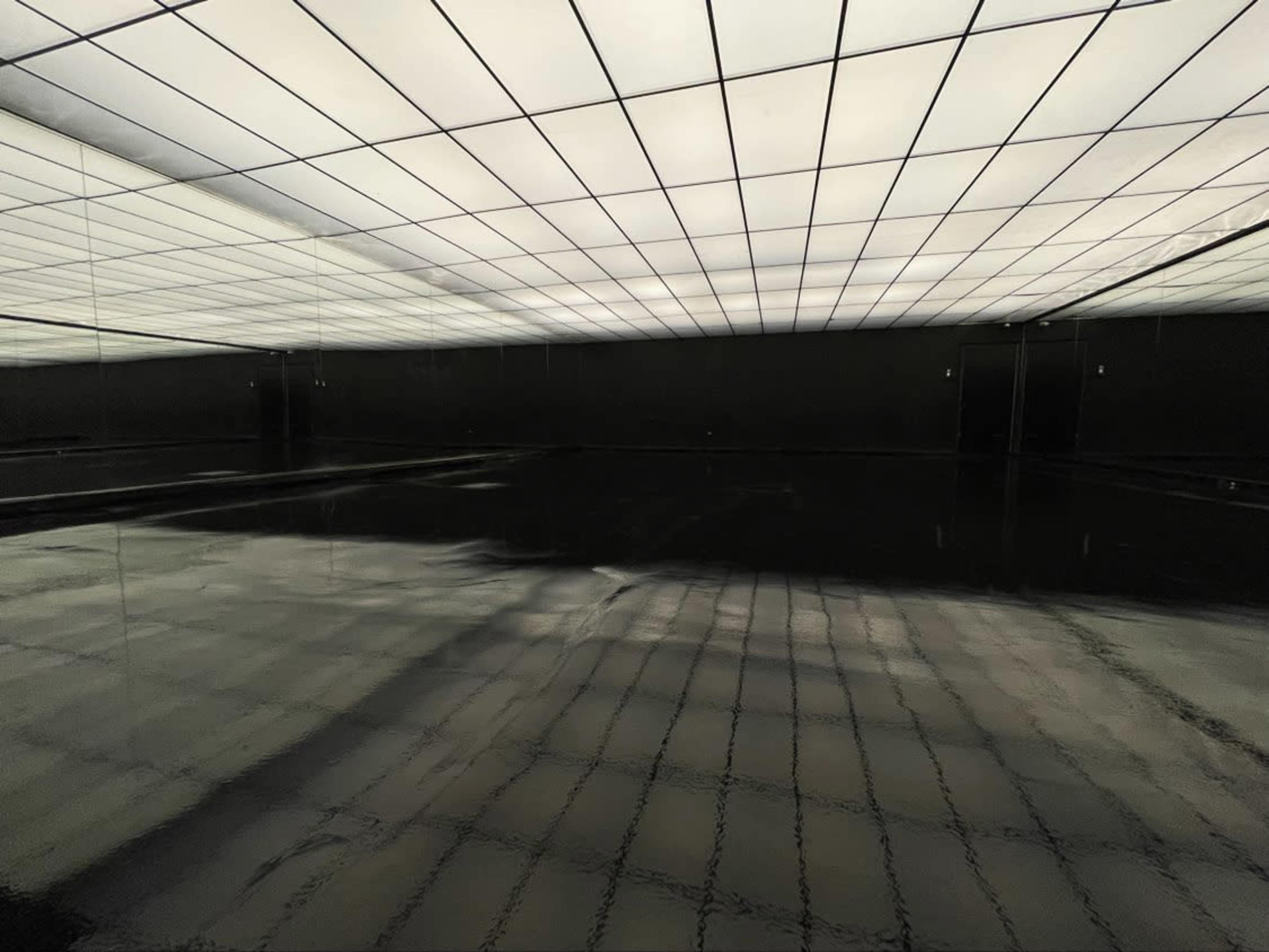 Infinity Photo & video studio for cars with drive-in access, Mirror walls on both sides, and fully controllable RGB Ceiling Image in East Williamsburg, Brooklyn, NY