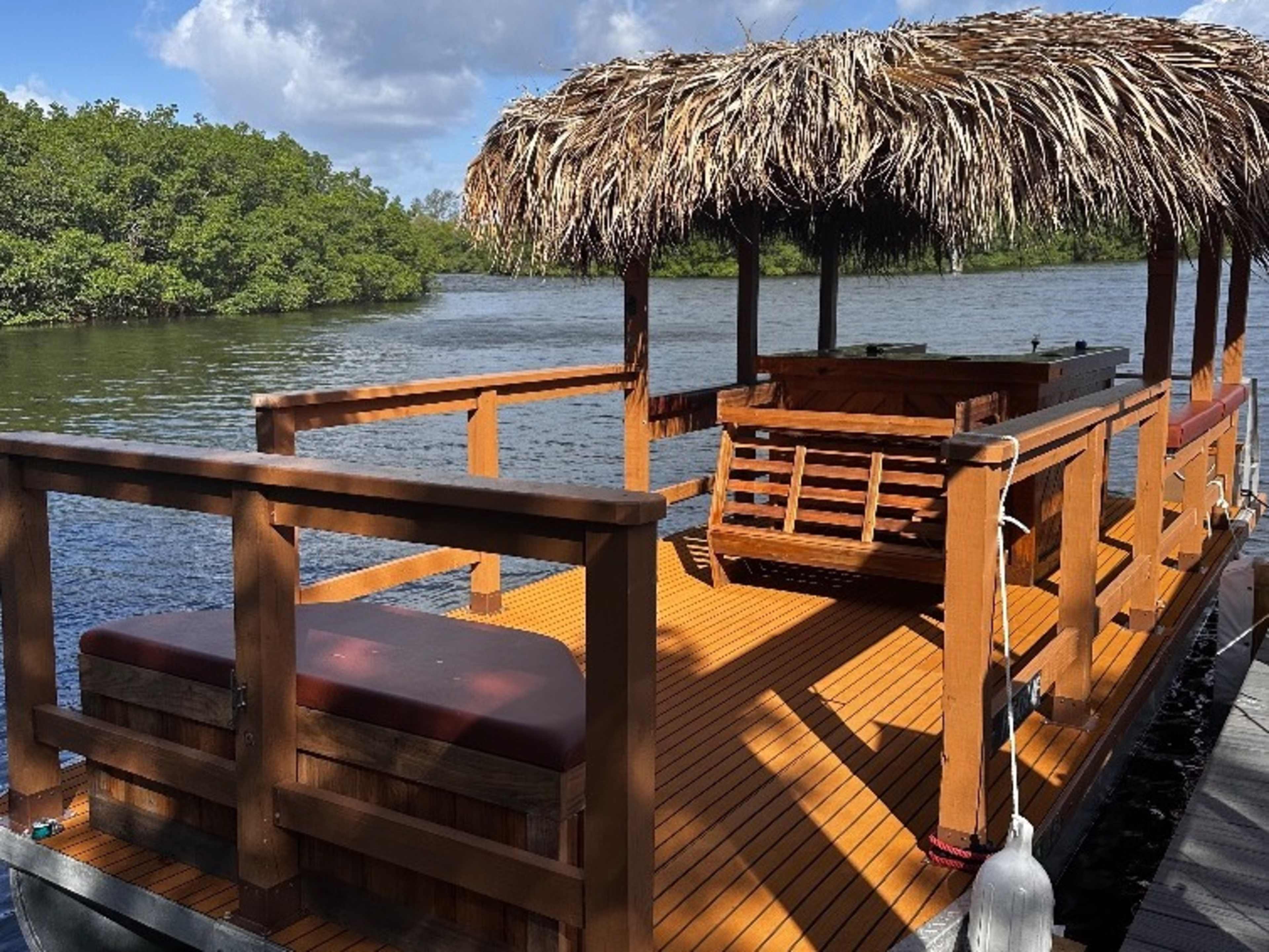 Tiki Pontoon Boat