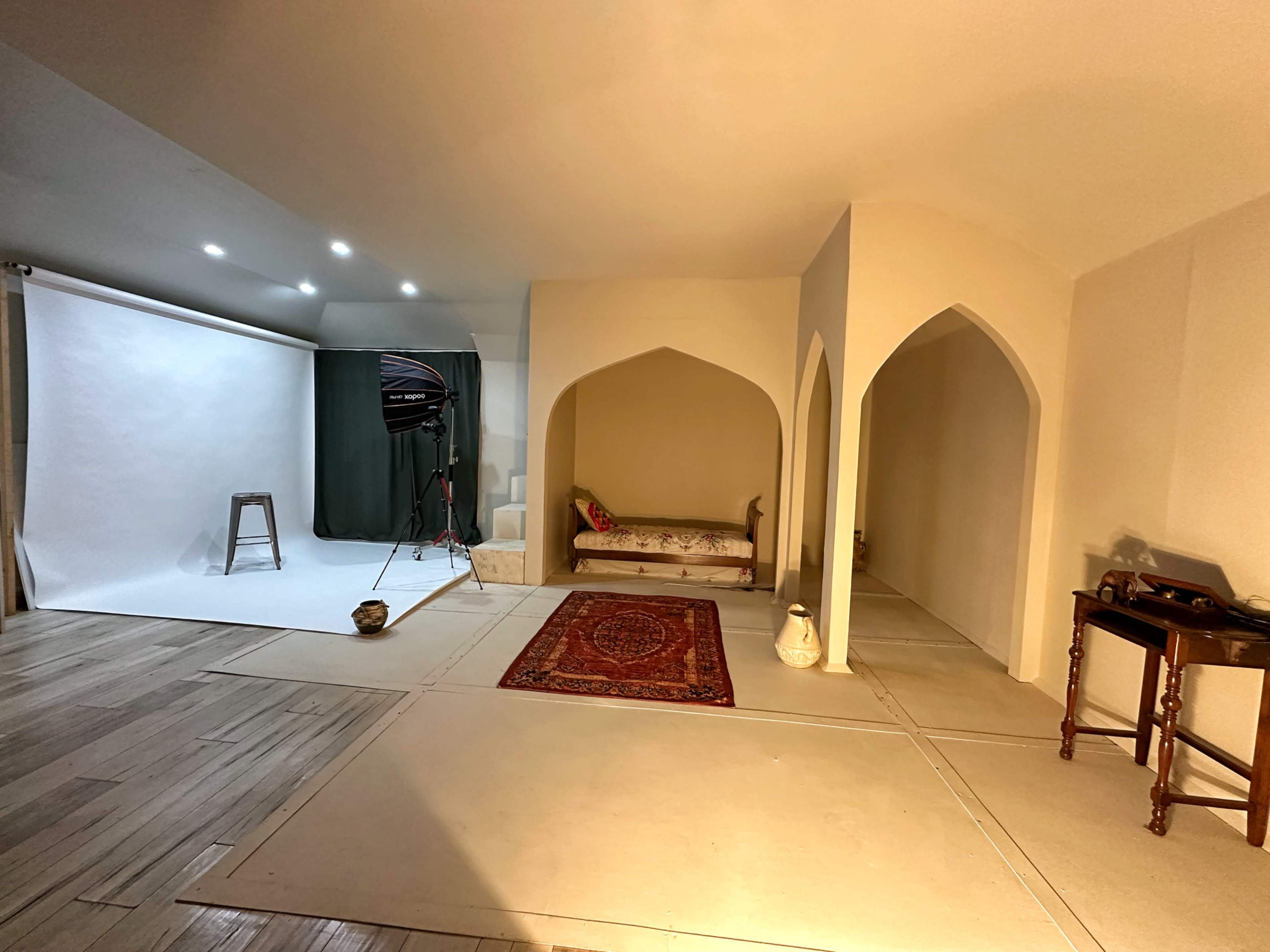 Aesthetic Minimalist Studio with Architectural Arches Image in Newton, Surrey, BC