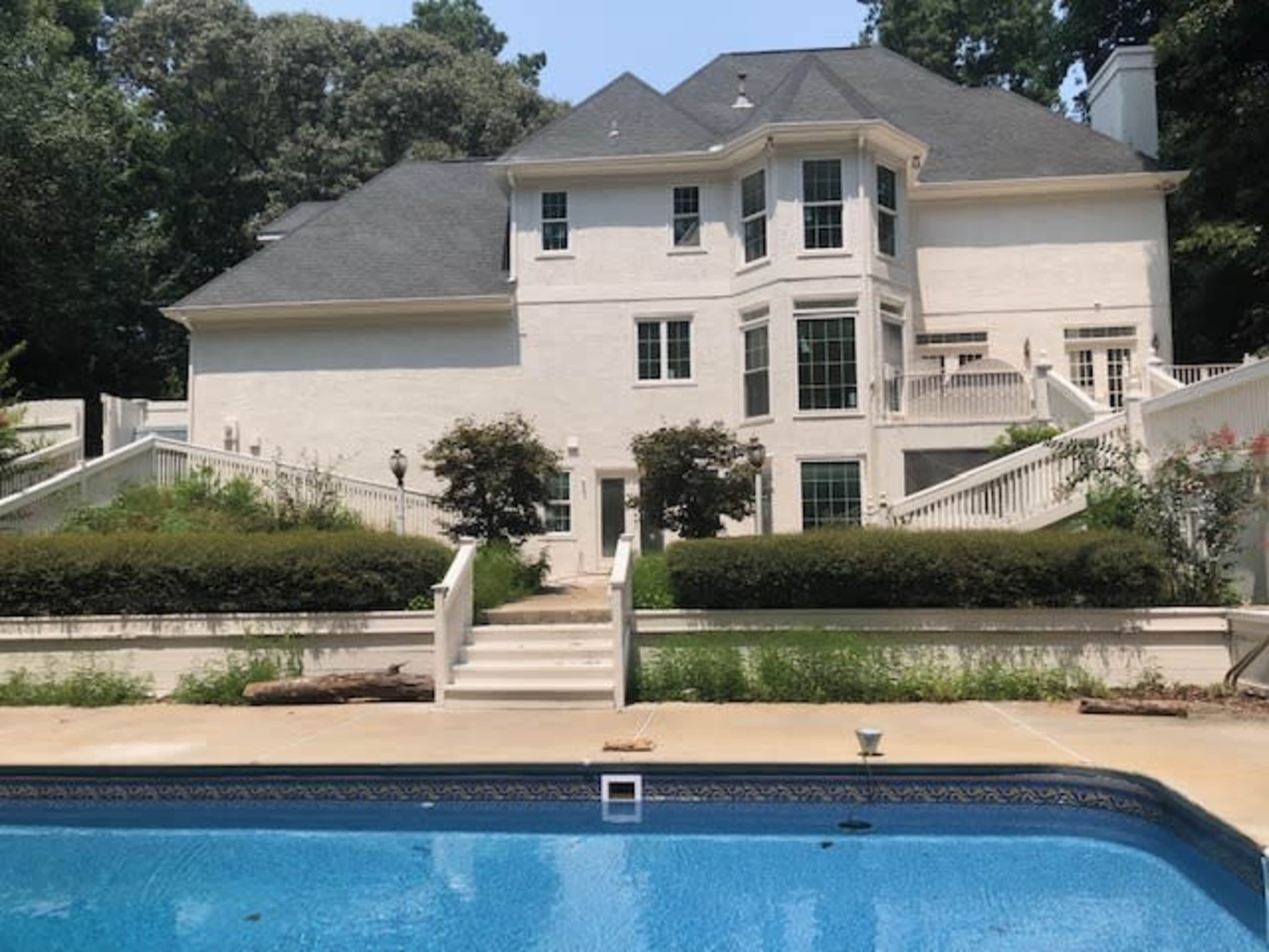 Backyard inground pool