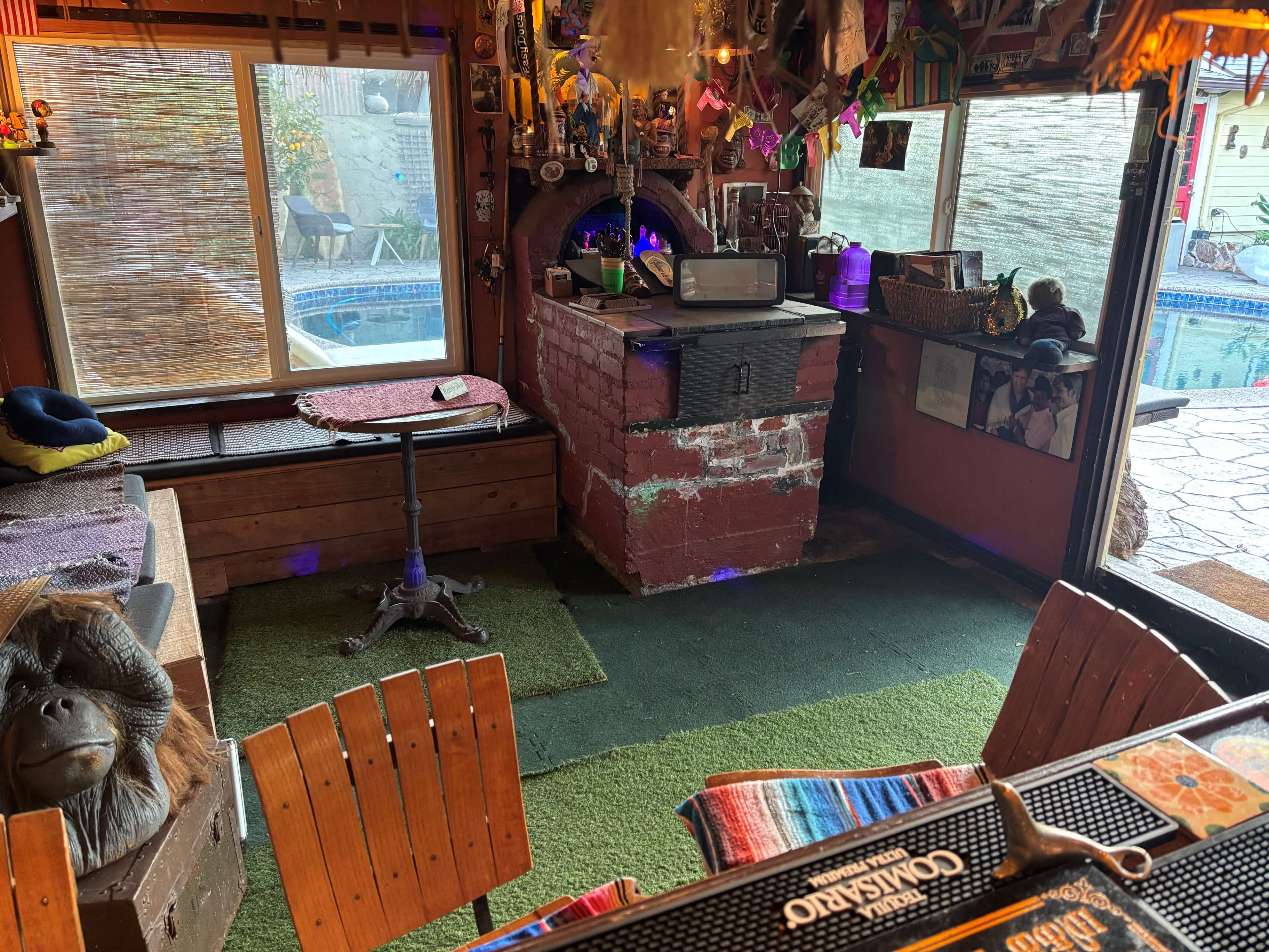 2 Vintage Backyards- Tropical Tiki  & Desert Cantina Image in Rose Park, long beach, CA