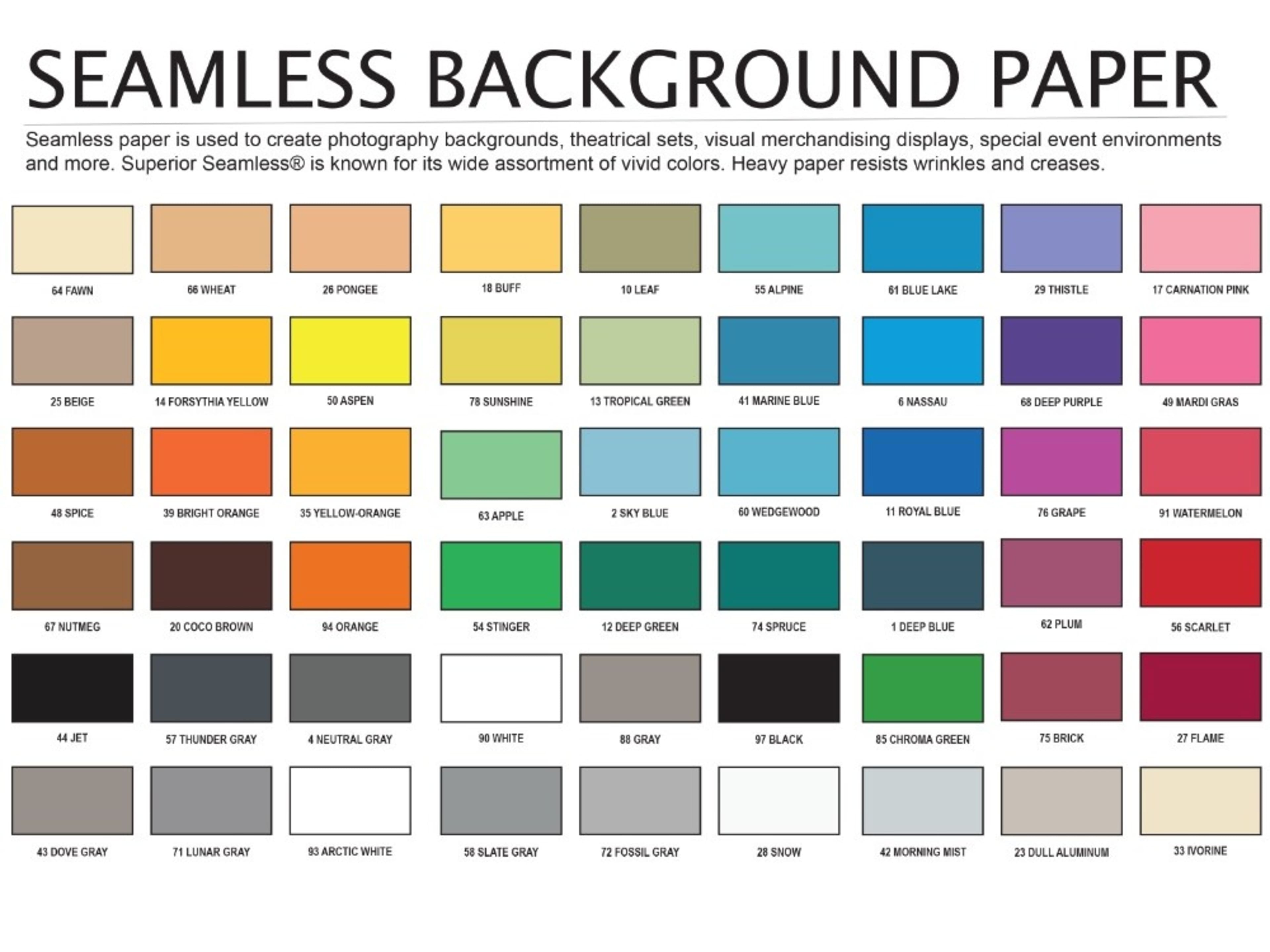 9' Colored Seamless