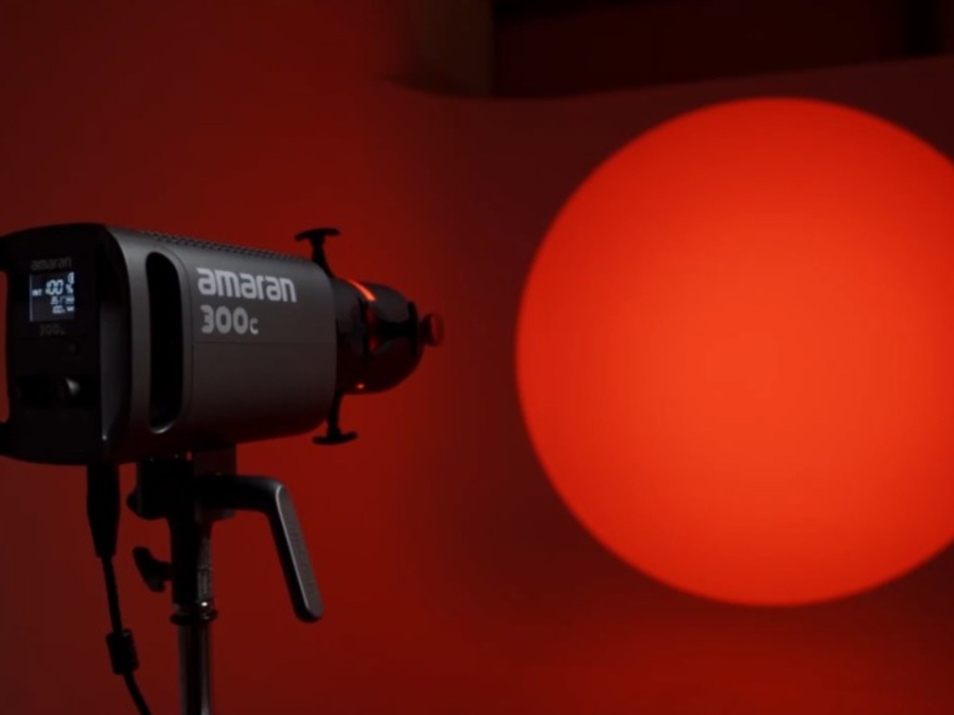 Aputure Amaran 300c with spotlight SE attachment