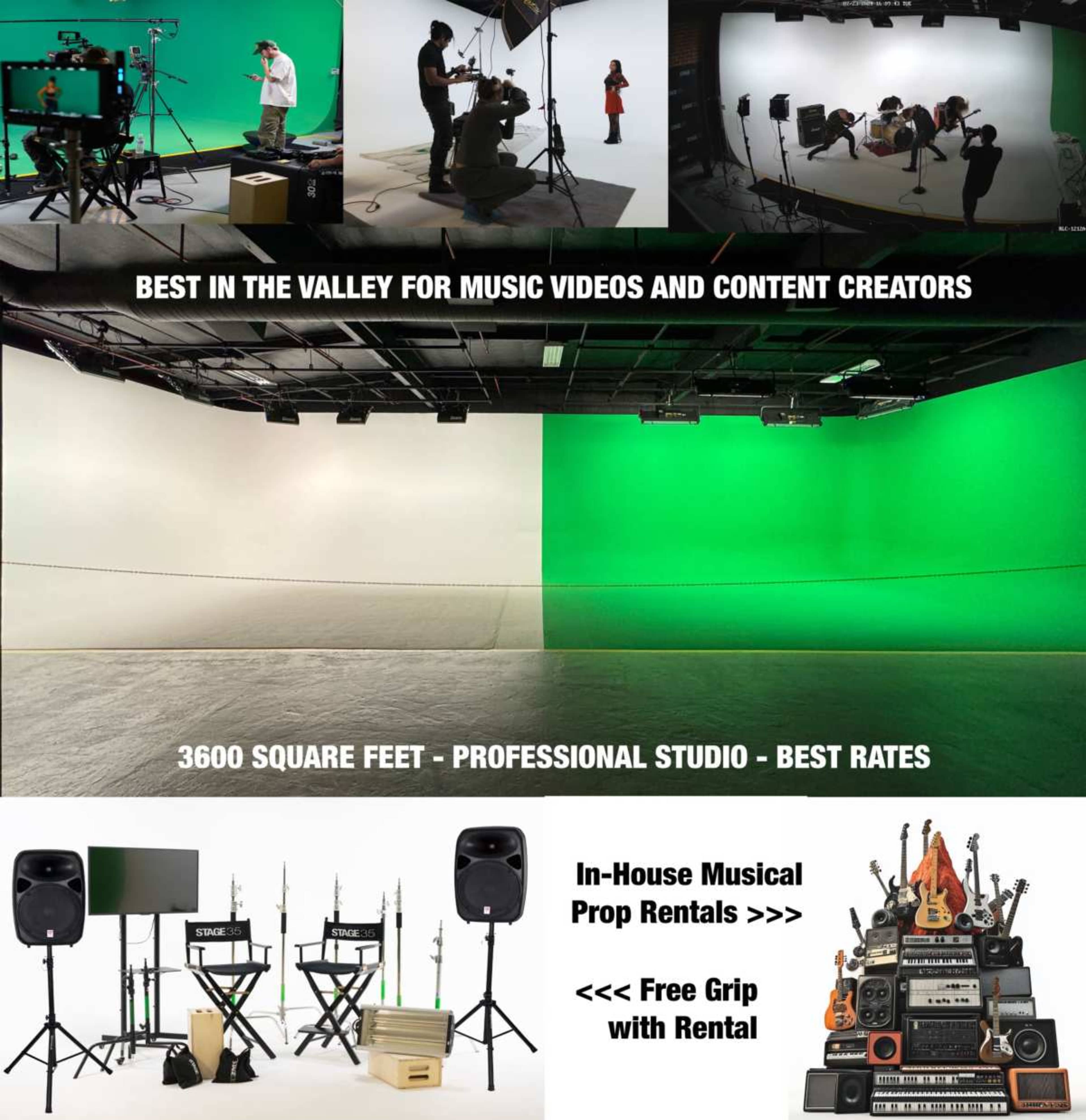 3600sf Pre-Lit Studio Image in Sun Valley, Los Angeles, CA