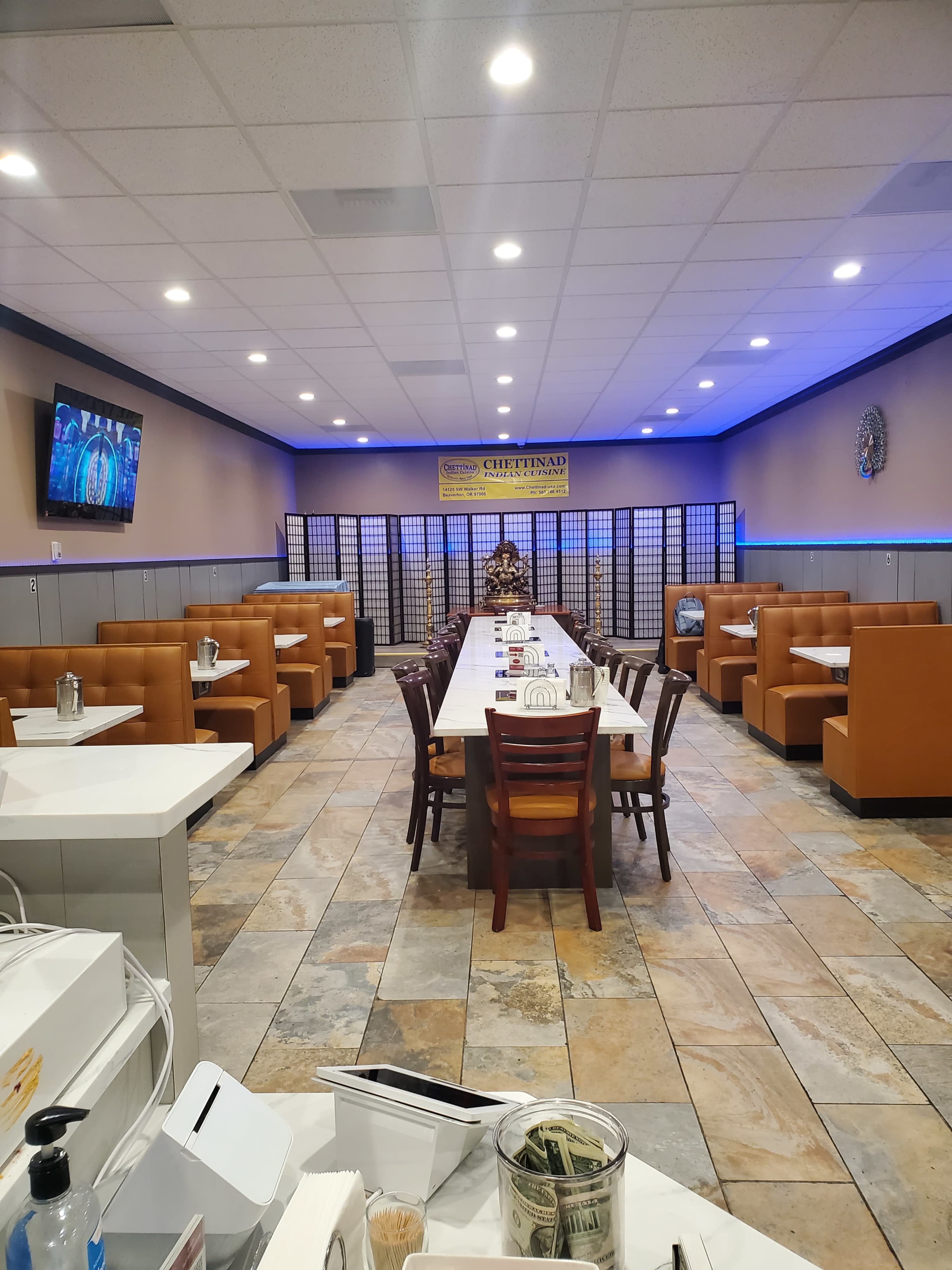 Cozy party hall at an upscale Indian Restaurant Image in Marlene Village, Beaverton, OR