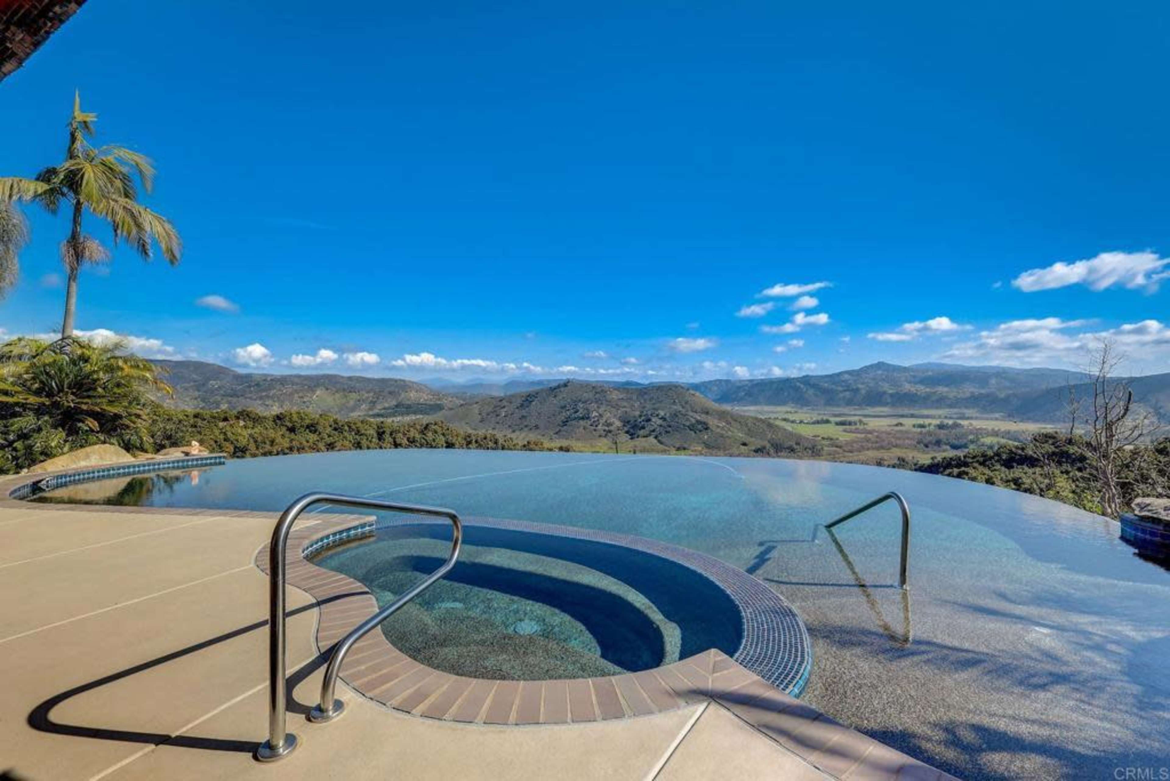 Scenic Mountain Pool with Endless Valley Views Image in San Pasqual Valley, Escondido, CA