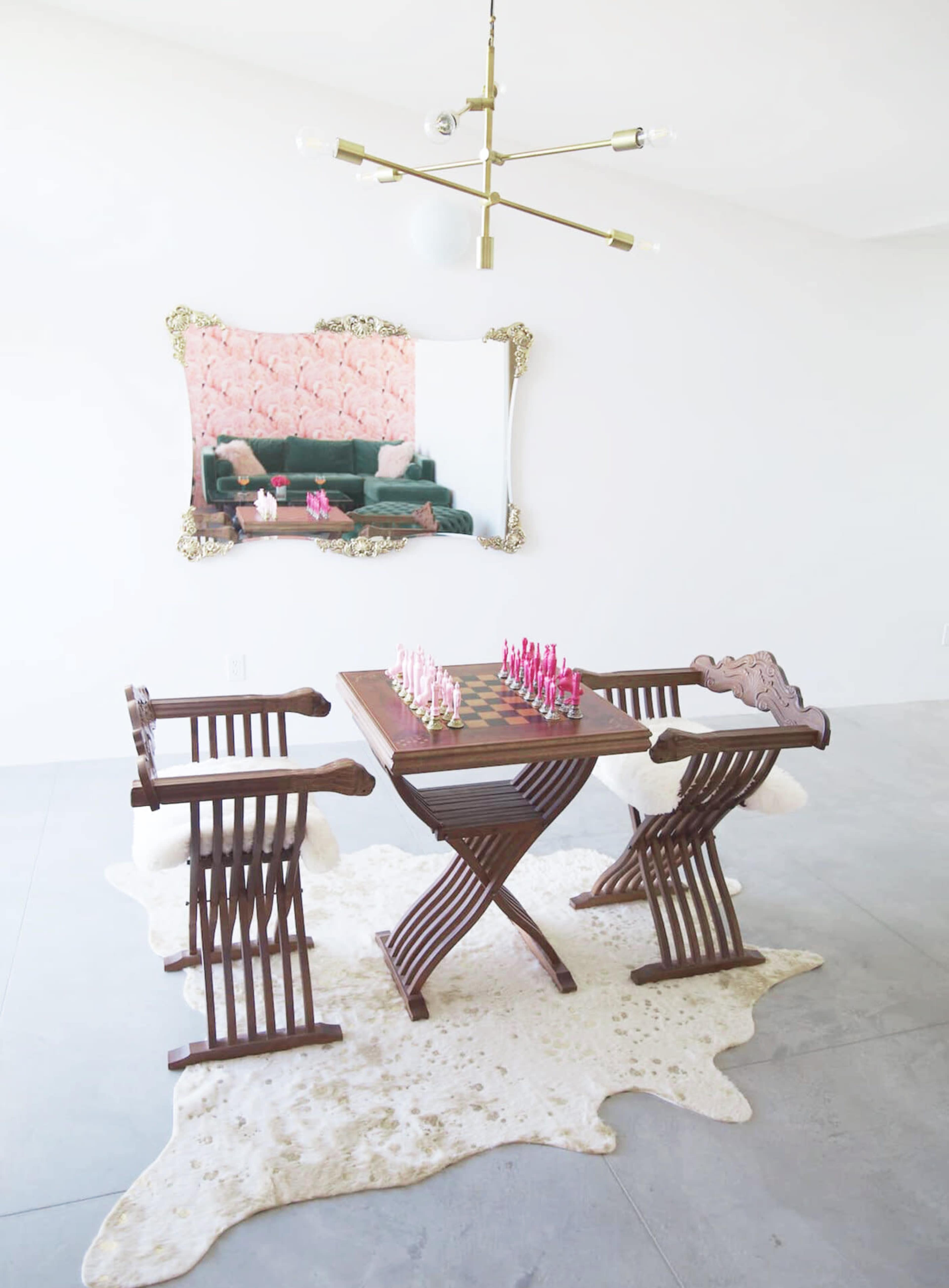 The Palm Baum: Glam Pink Desert Home Image in , Desert Hot Springs, CA