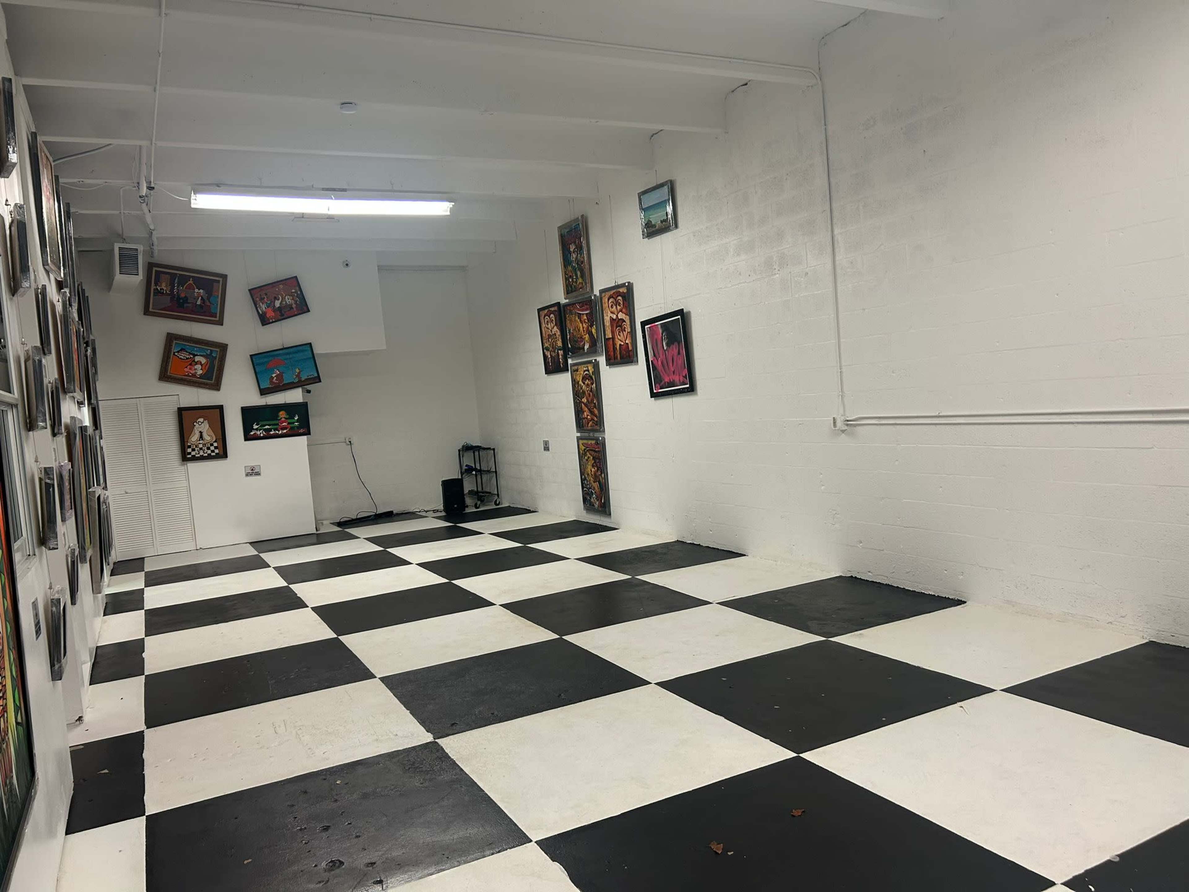 Unique Industrial Modern Art Gallery Studio Image in Ives Estates, MIAMI, FL