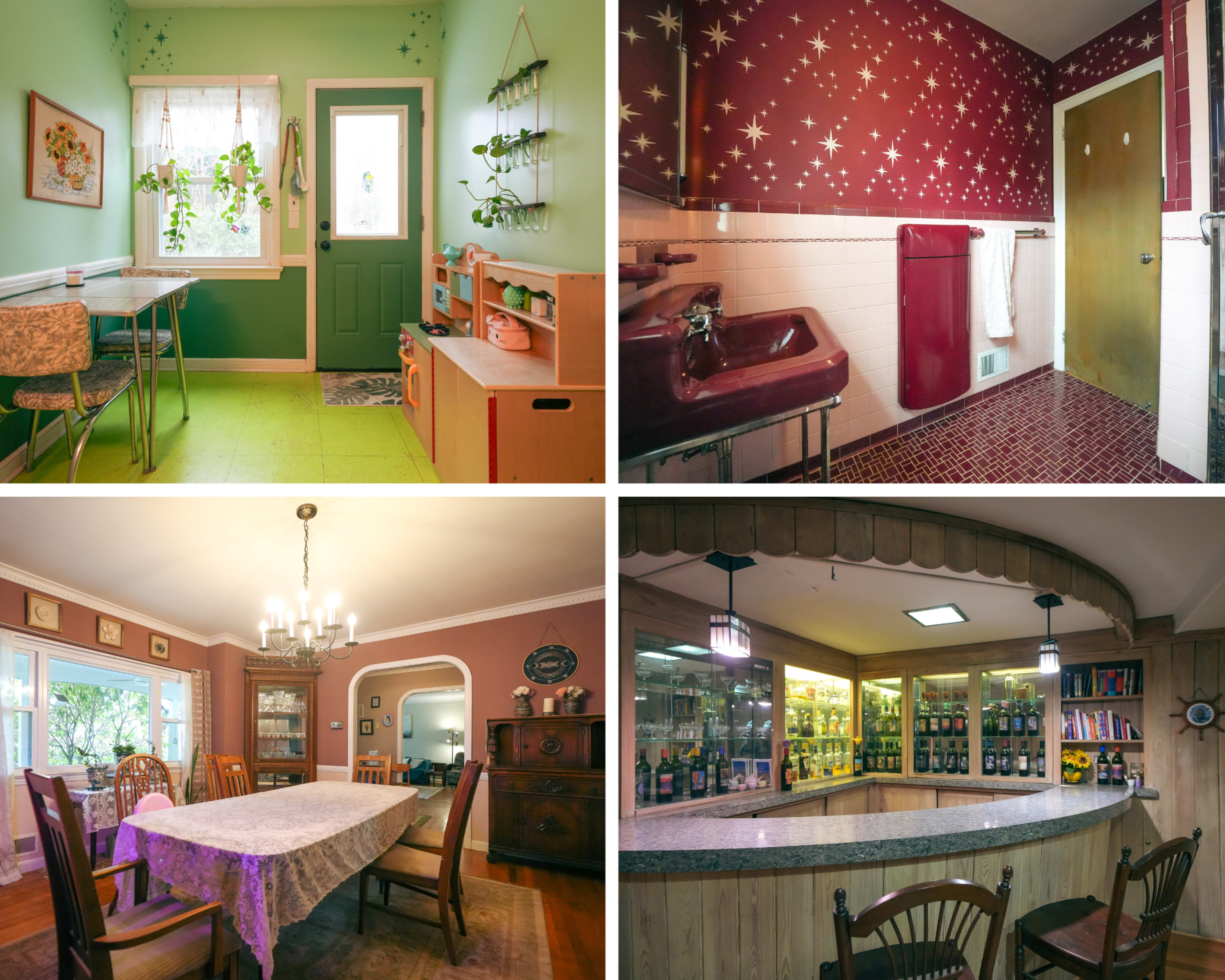 1940s House with Colorful Wallpaper, Natural Light, Mount Vernon, NY |  Production | Peerspace, image size:3840x3072