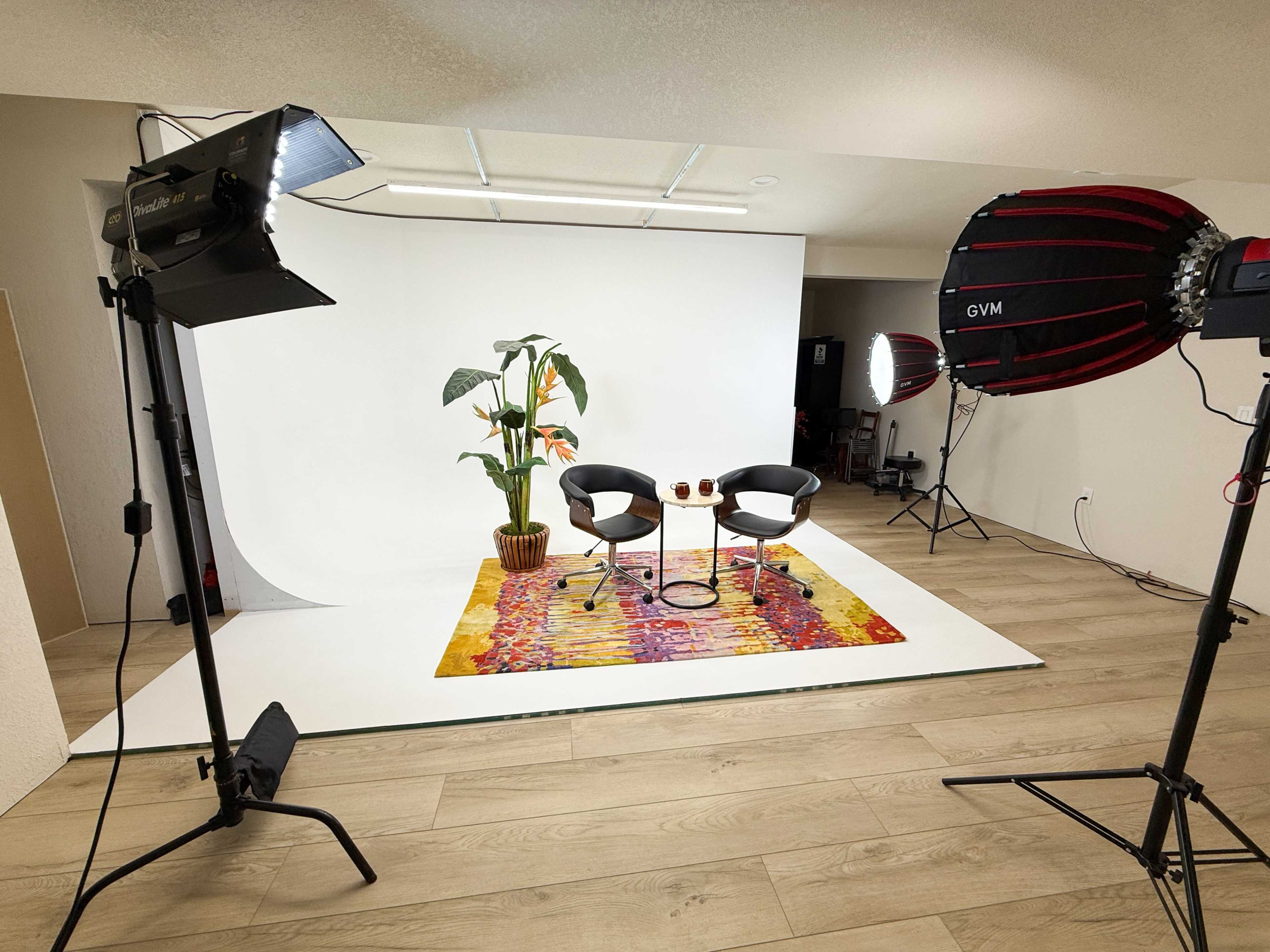 Multi-Zone Studio: Cyclorama, Green Screen, Audio Booth, Outdoor Space in Modern Home Image in Timnath, Timnath, CO