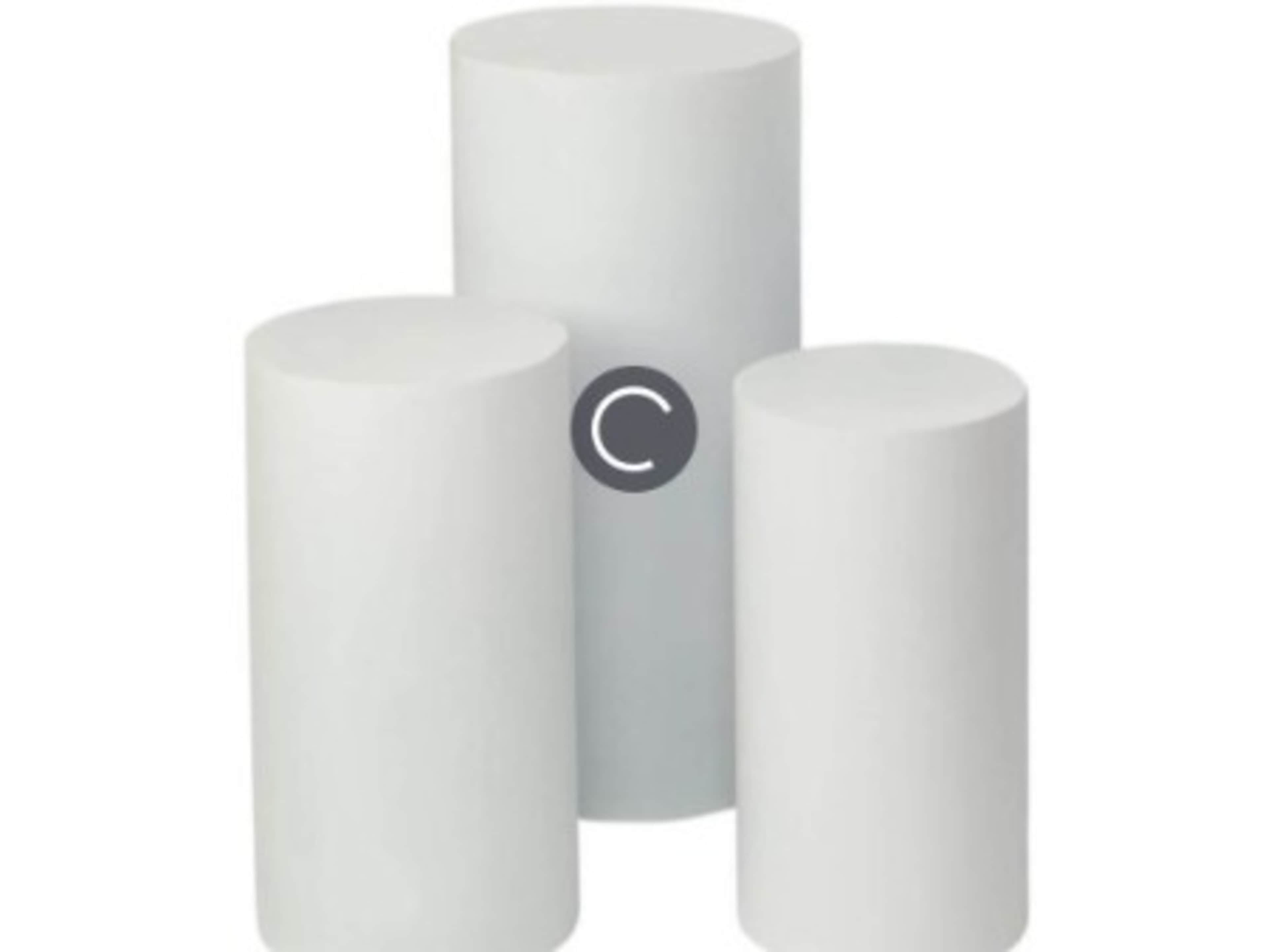 3 Round Pedestals stands 