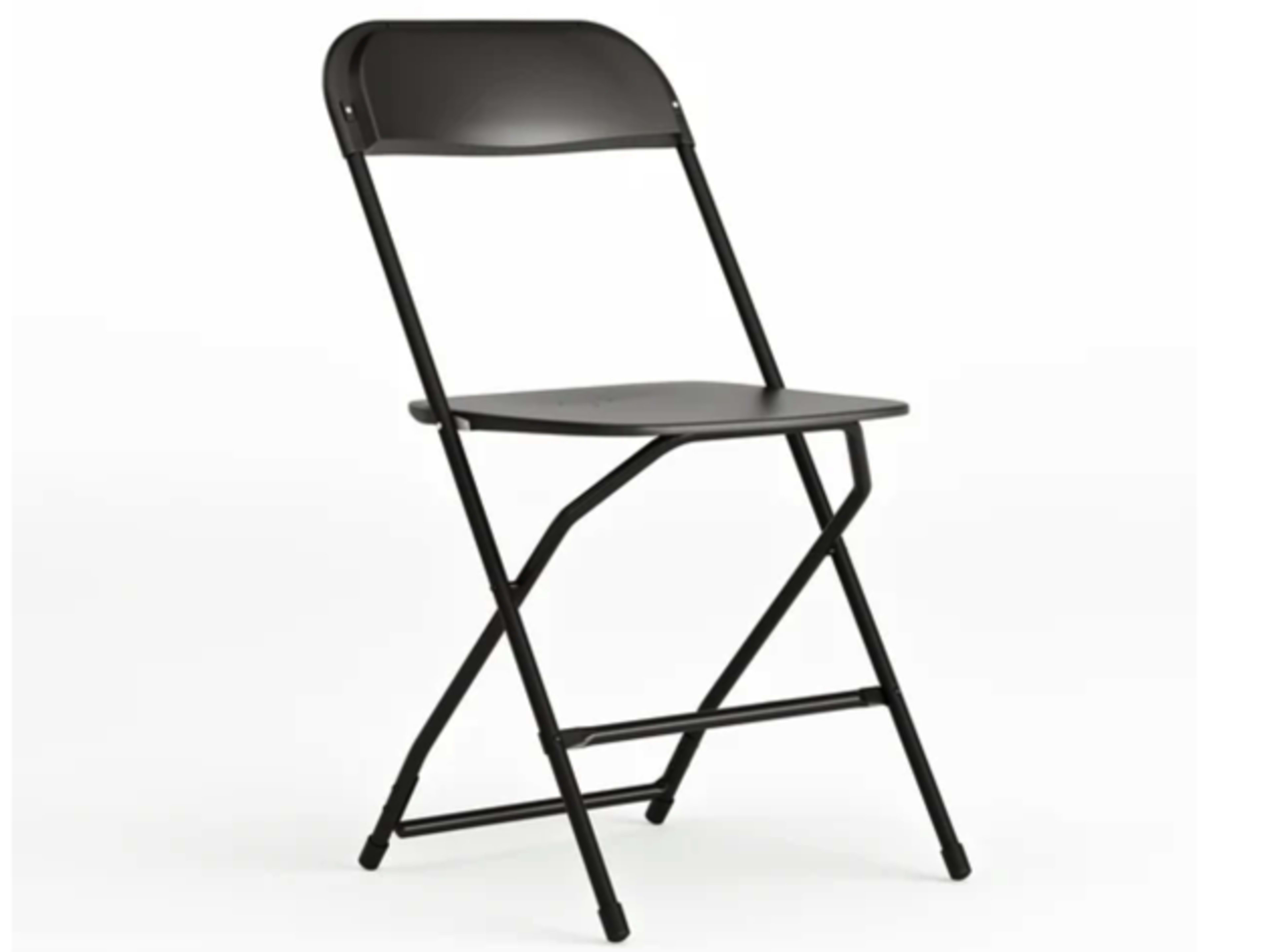 Black folding chair