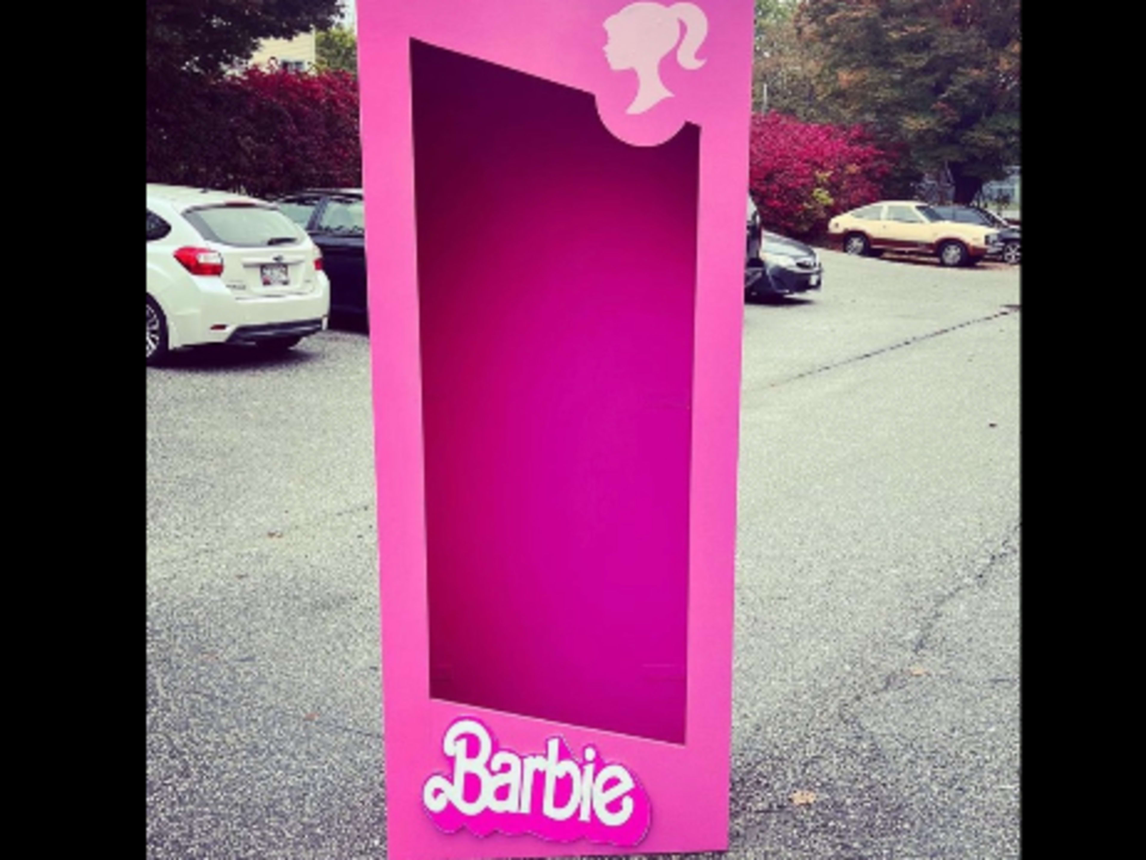 Pink Barbie box