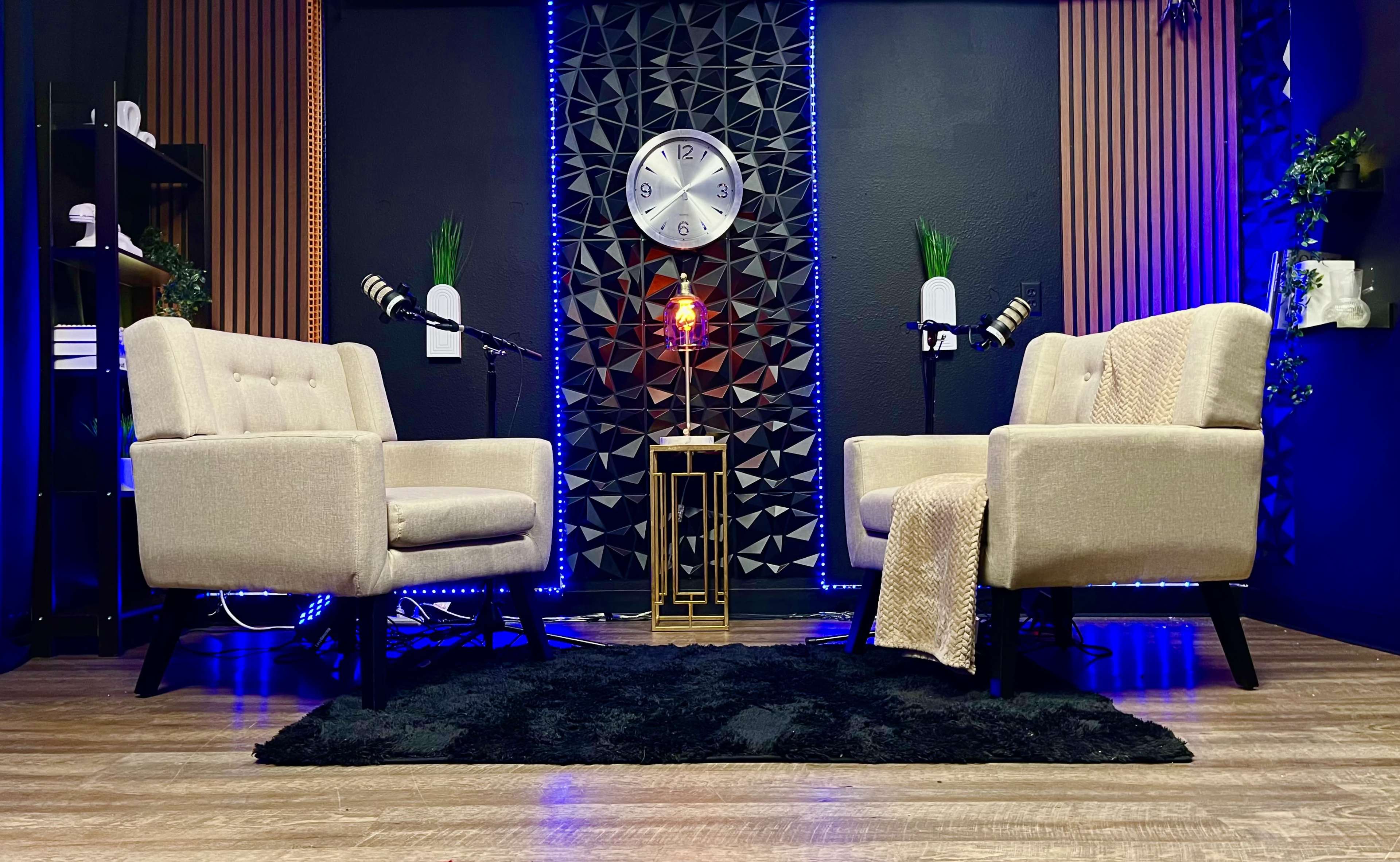 WELCOME TO YOUR NEXT CREATIVE STUDIO! The perfect space for TV shows, professional podcasts, interviews, and video productions. Image in Bedford, Bedford, TX