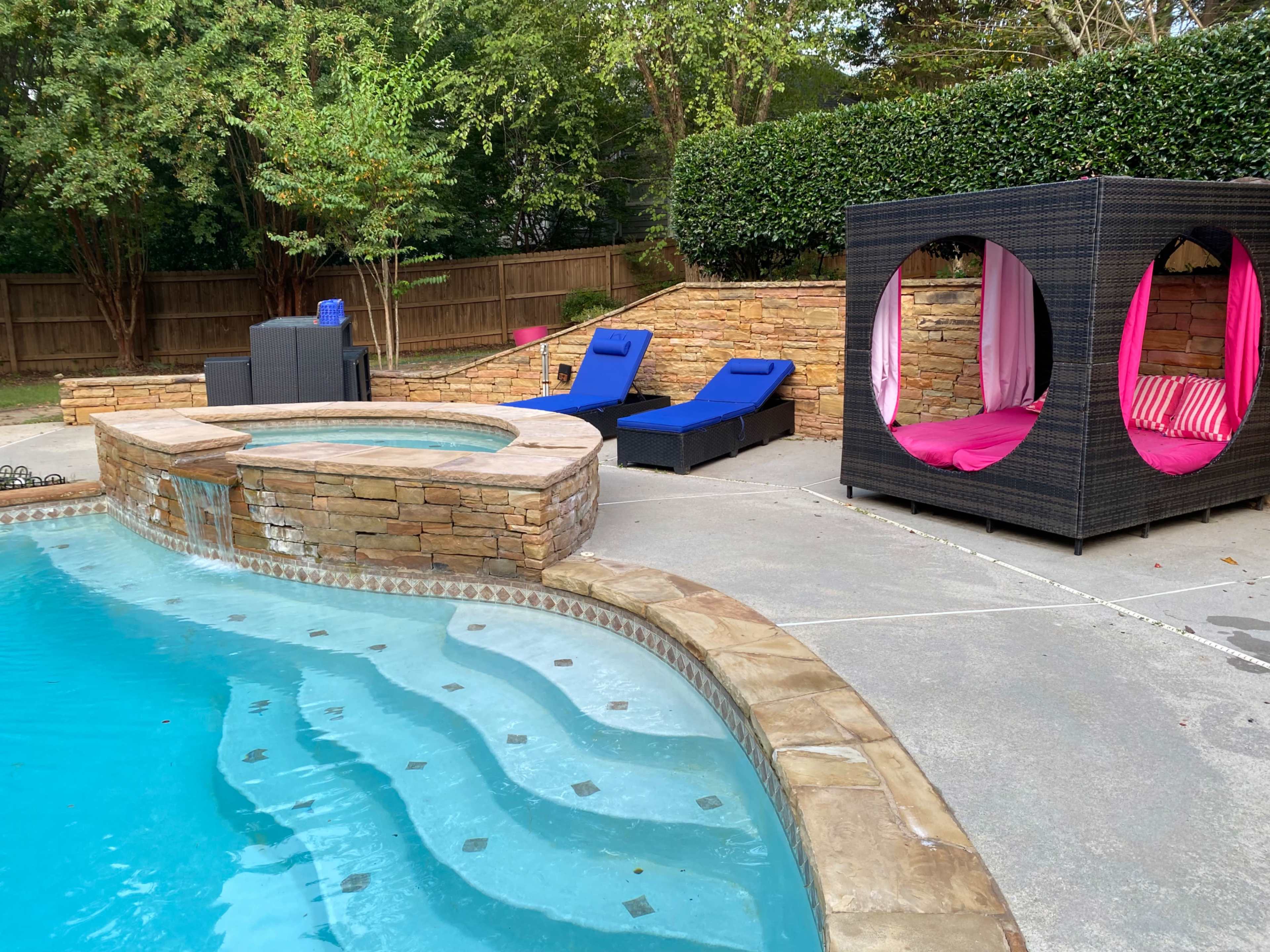 Private Poolside Escape Image in Mountain Park, Lilburn, GA