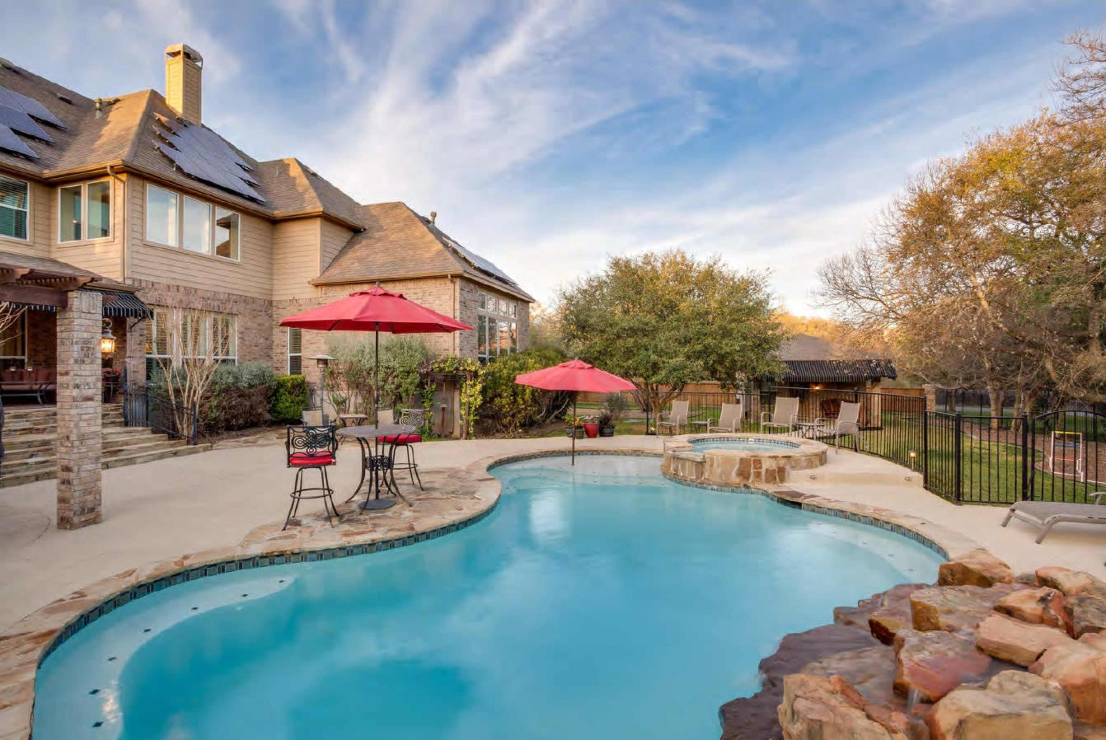 Pool + Water Slide + Party Room w/ AC + Basketball Image in Garden Ridge, Garden Ridge, TX