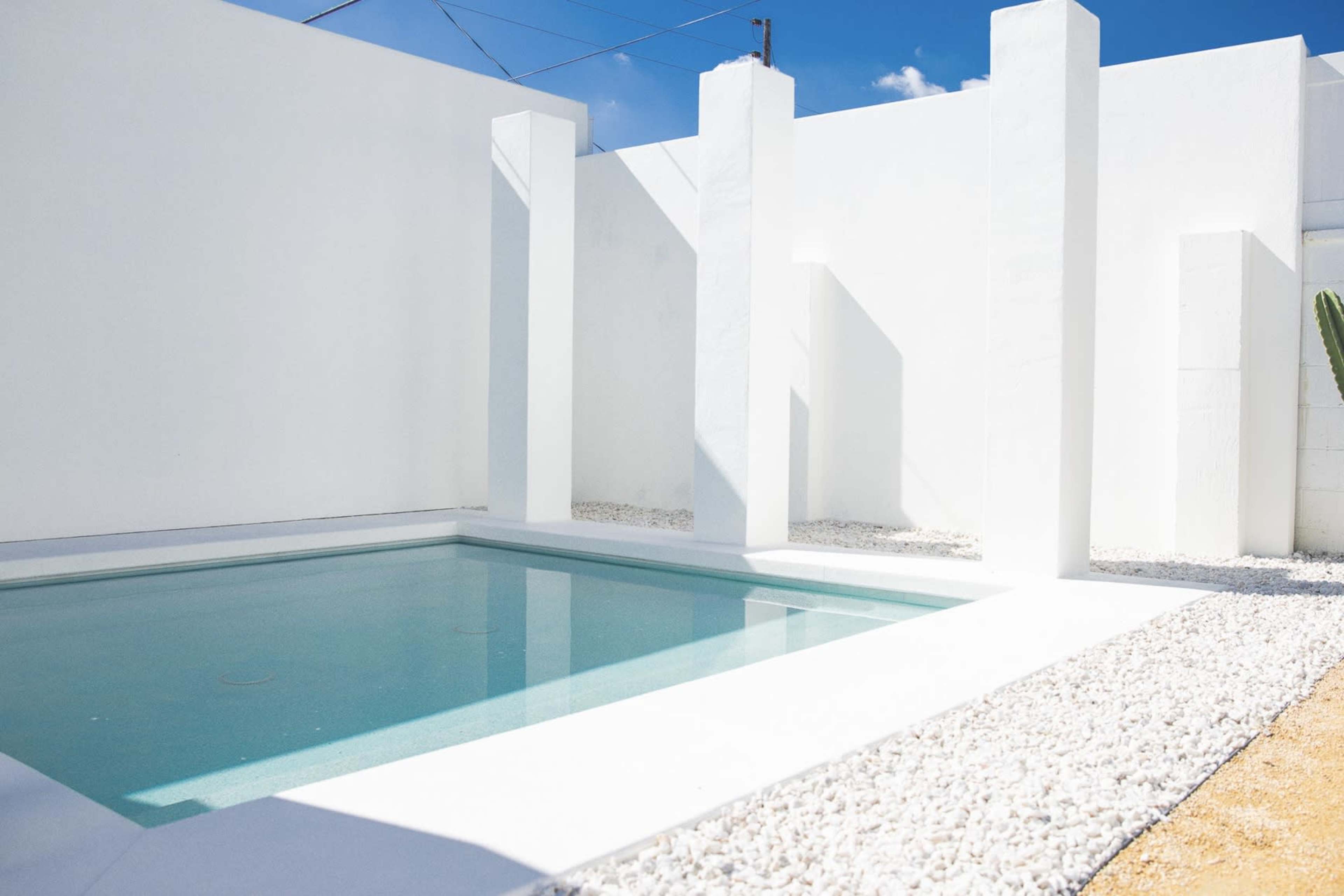 VILLA BLANCO - Greece and Tulum Inspired Location w/ NEW POOL FEATURE and AC Garage-Studio! Image in North Hollywood, North Hollywood, CA