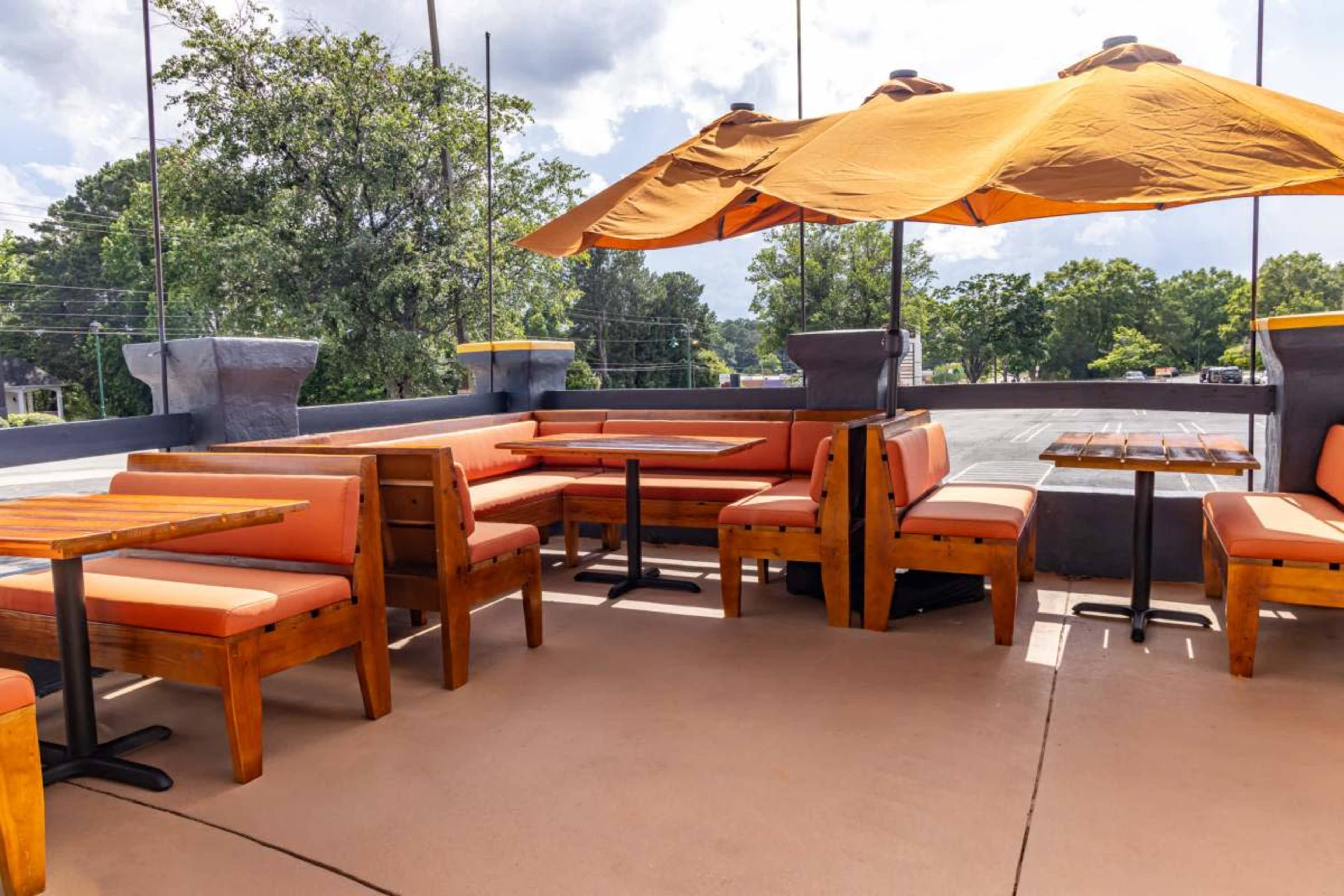 Full Outside Patio of Traditions Global Cuisine Image in Morrow, Morrow, GA