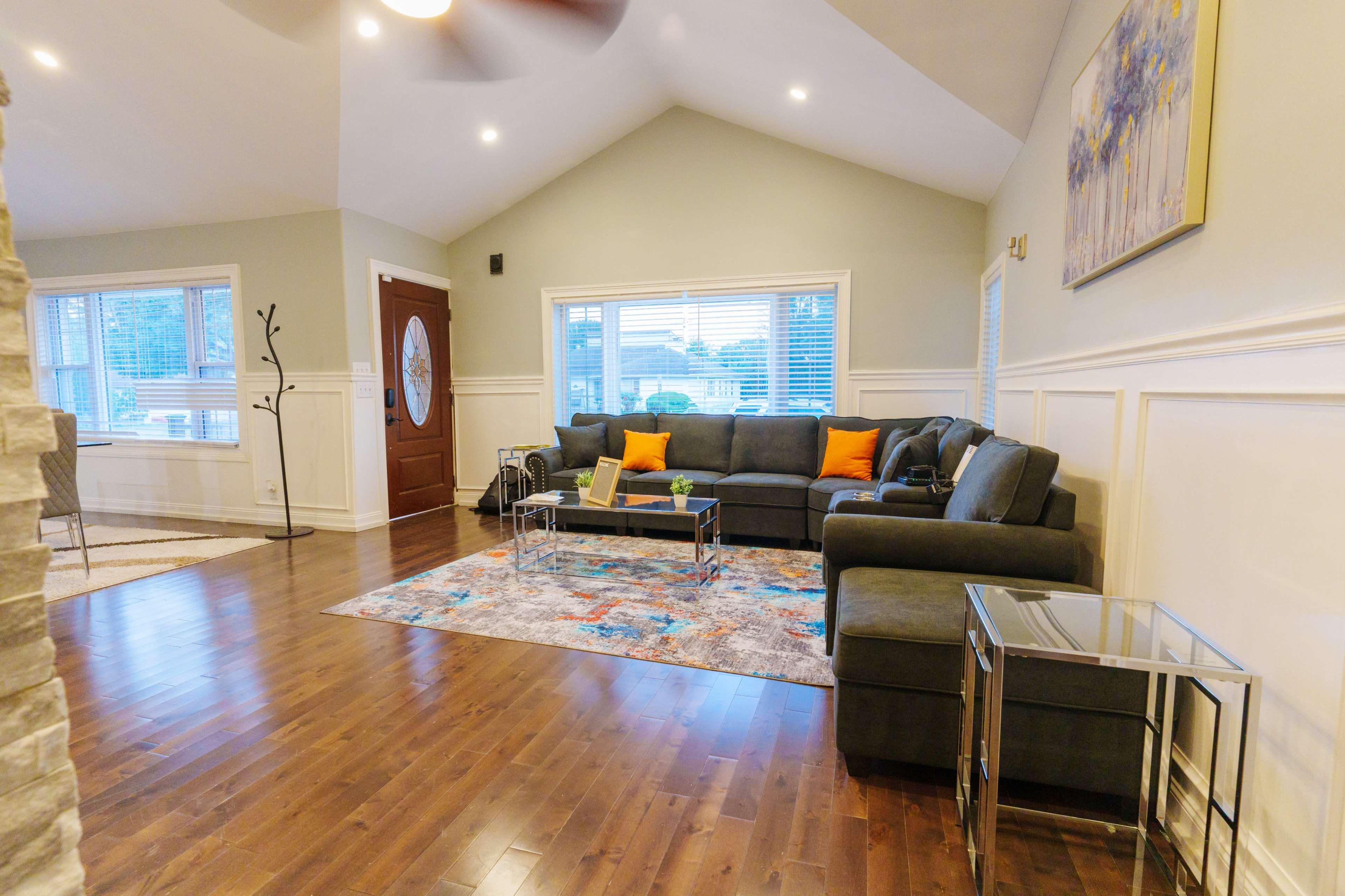 Contemporary Rancher Home w/ High Ceilings & Large Yard Image in Chester Township, Chester, PA