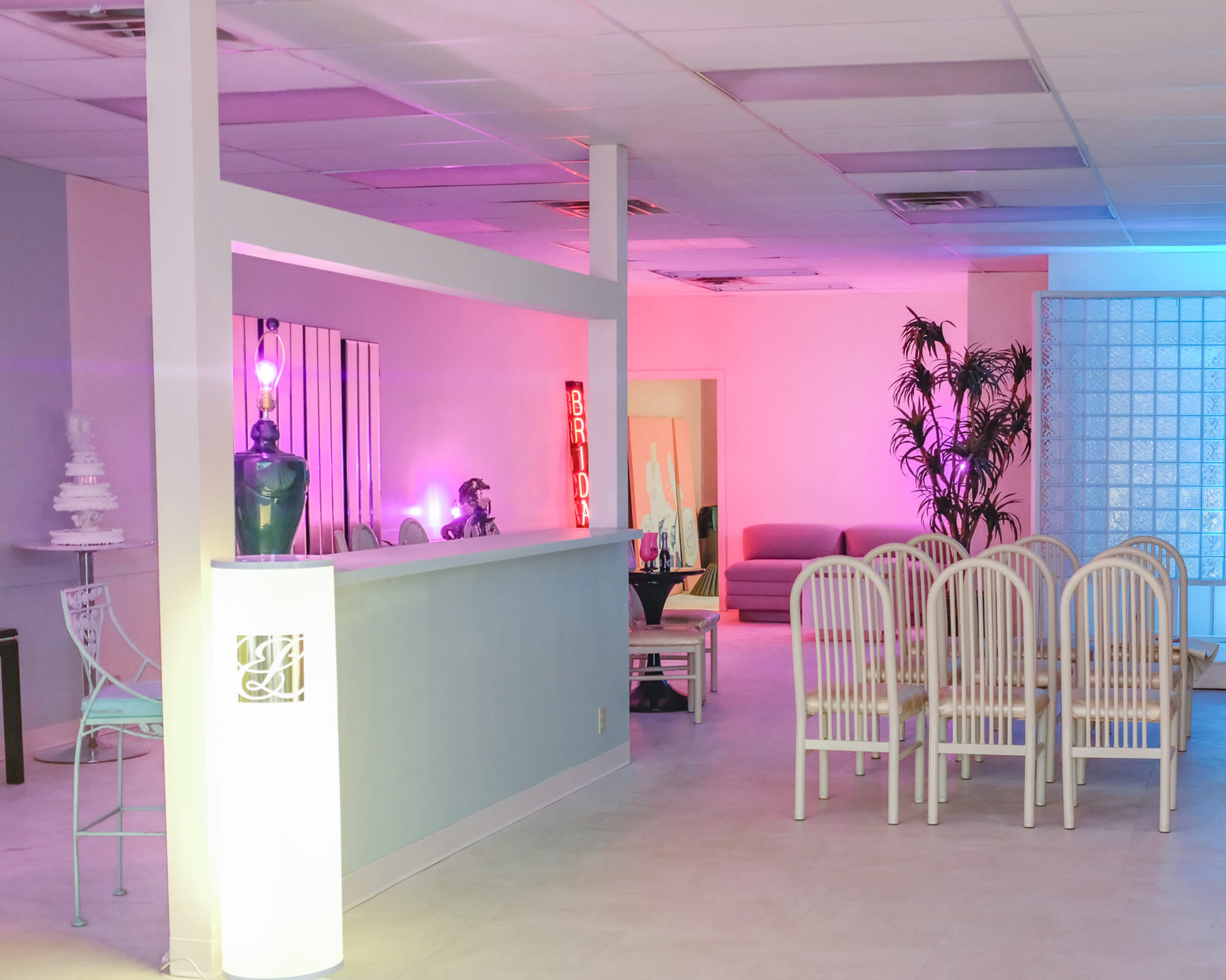 The Dive Bar of Wedding Venues dressed up as Miami in the 80s Image in North Saint Paul, North St Paul, MN