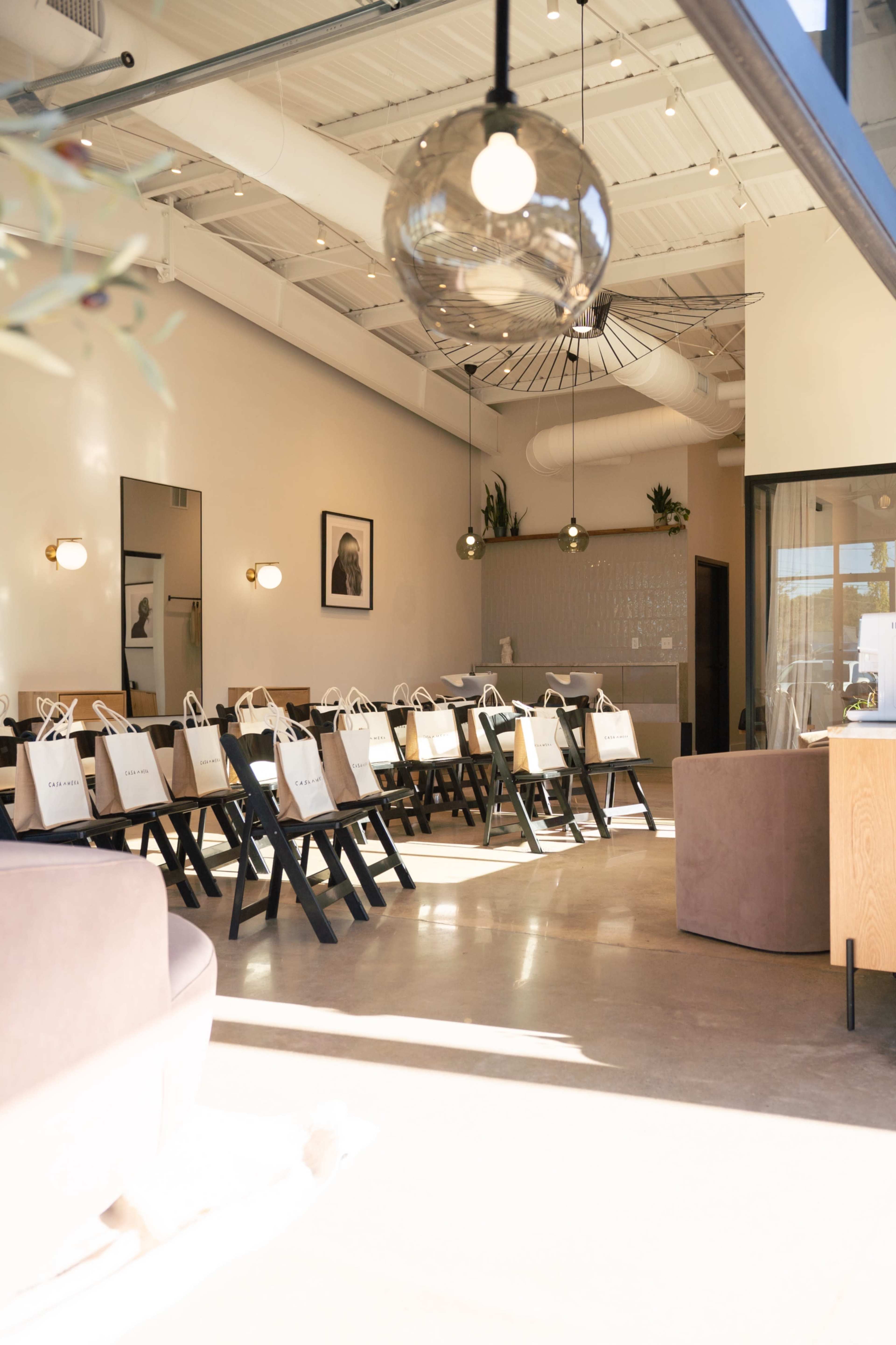 Industrial, Japandi aesthetic studio and salon. Image in Nicholtown, Greenville, SC