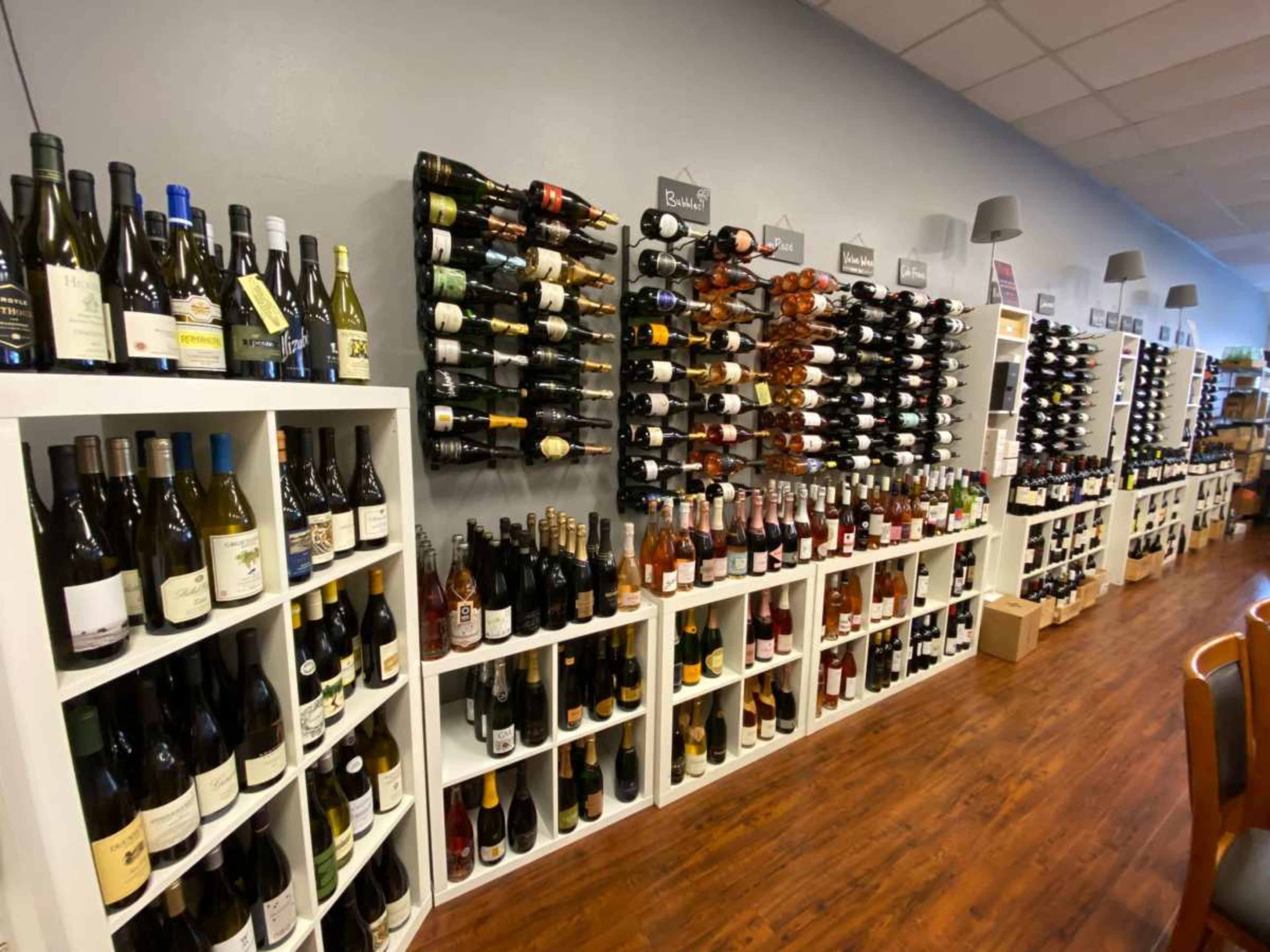 Private meeting room in wine shop with flexible seating options Image in Cedar Mill, Portland, OR