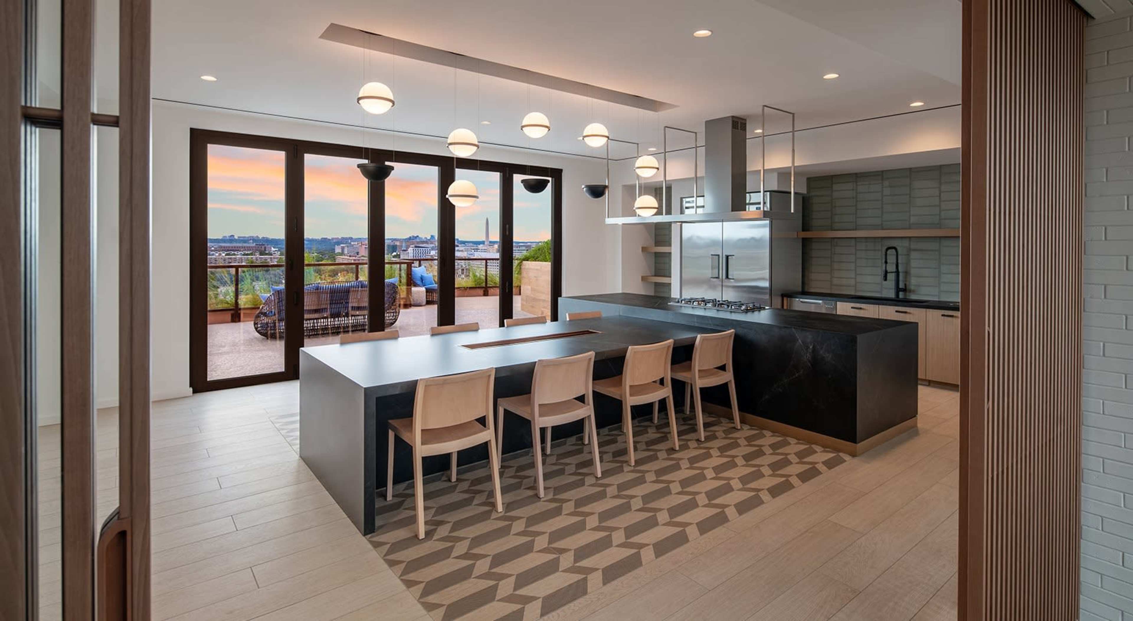 Culina Kitchen located in Navy Yard with stunning views overlooking the monuments. Image in Navy Yard, Washington, DC