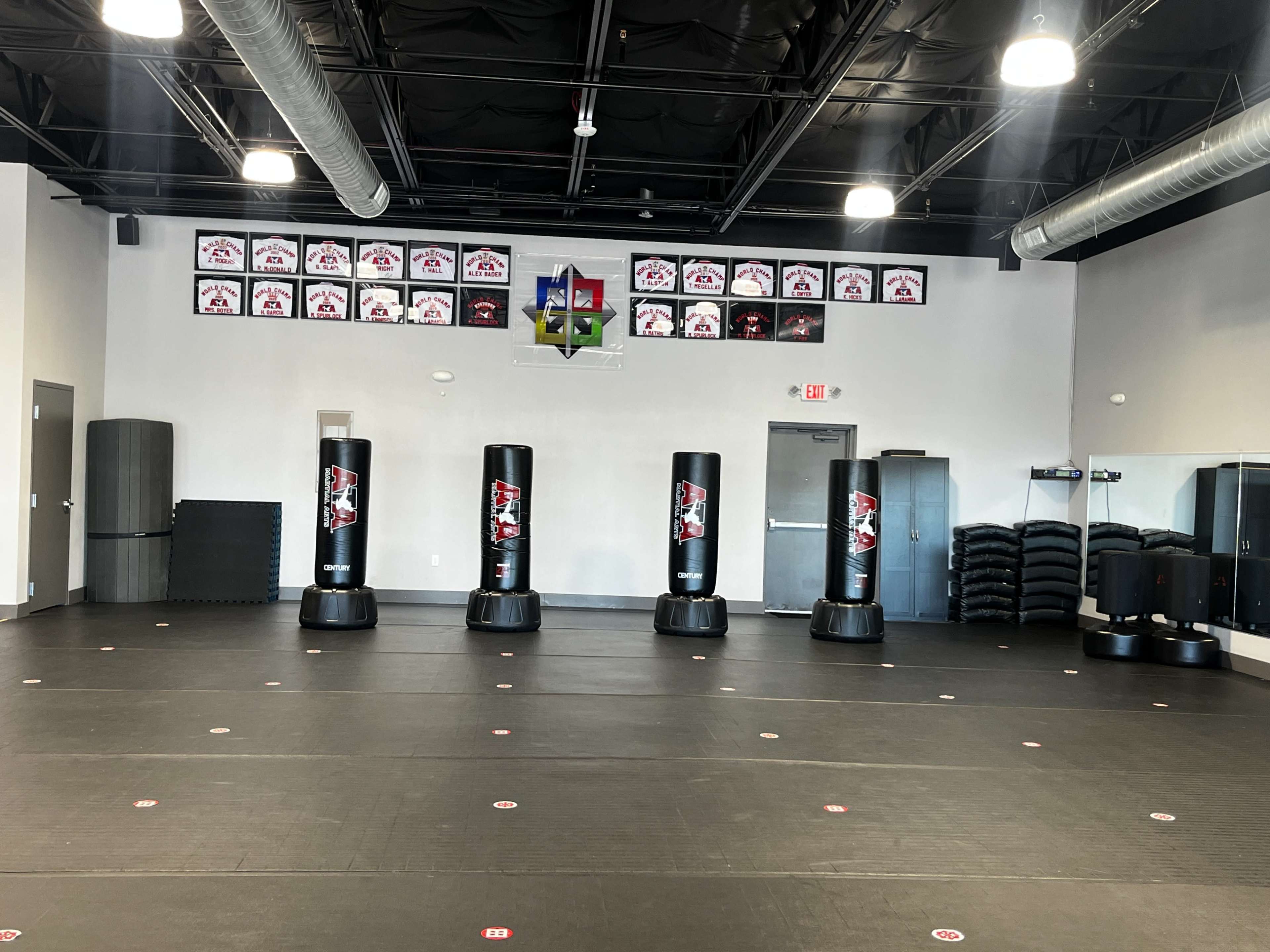 Spacious padded gym floor with access to additional equipment Image in Southlake, Southlake, TX