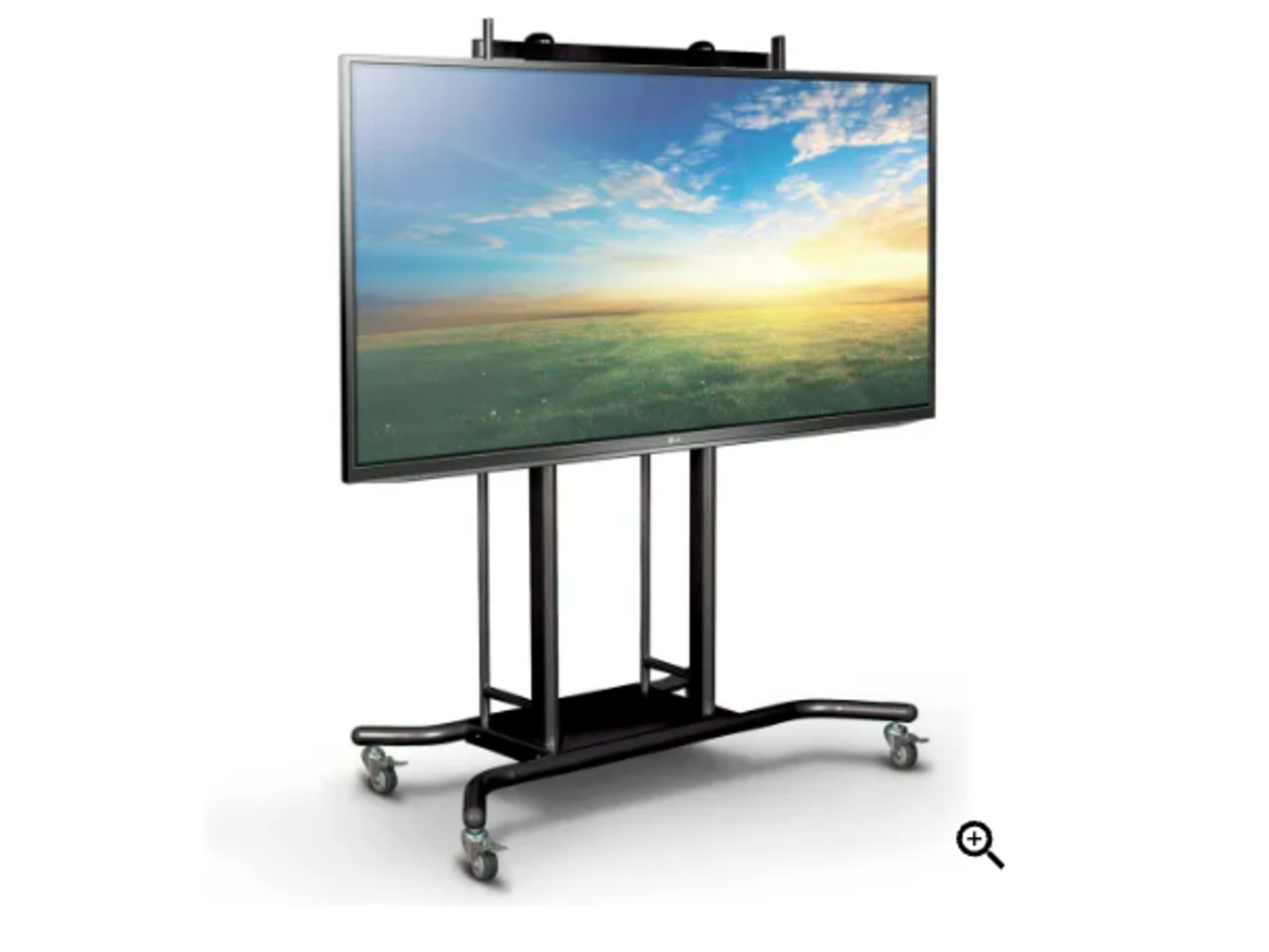 85" QLED TV on Mobile Cart