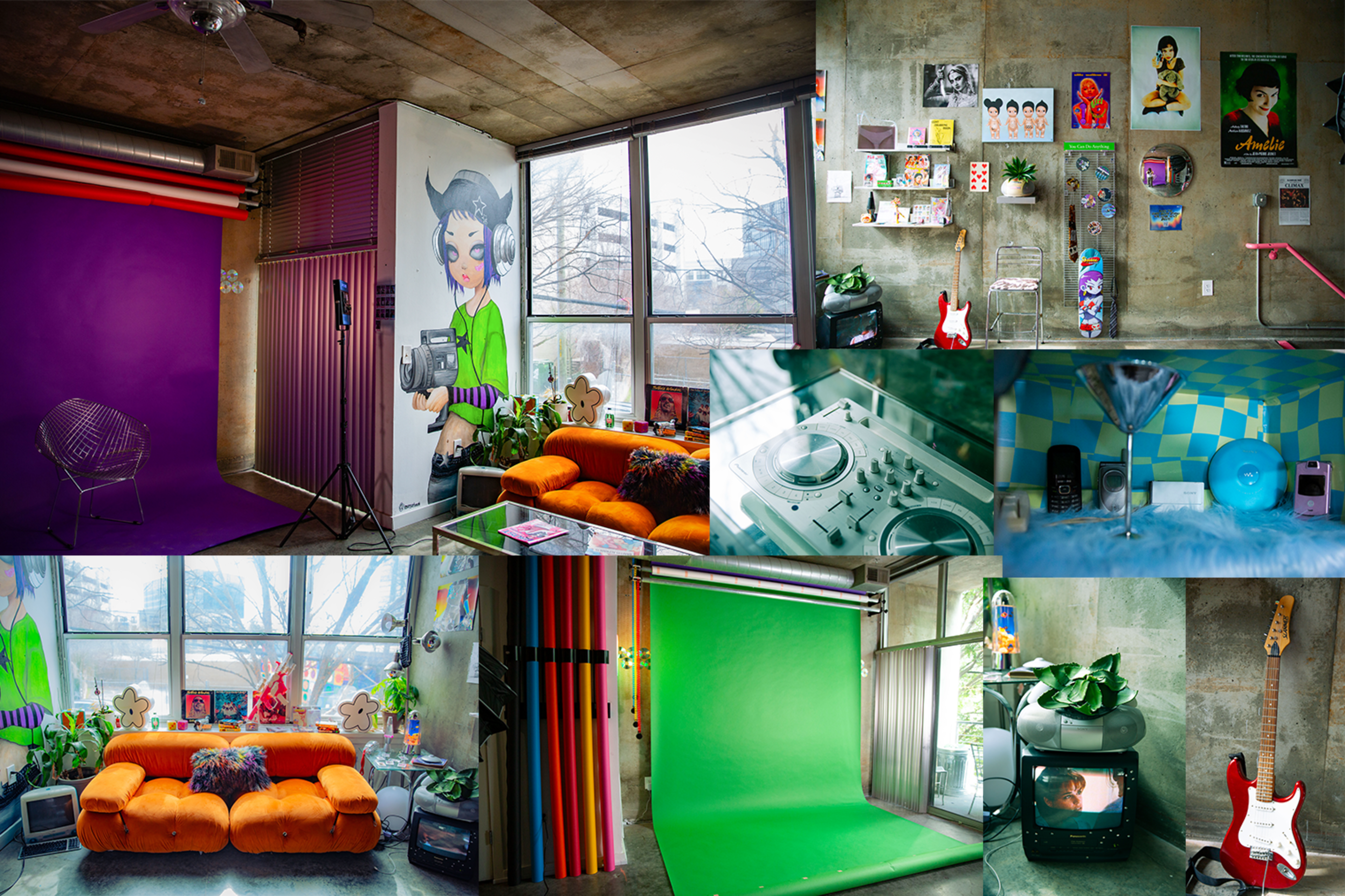 Industrial loft studio with Y2K vintage props Image in Midtown, Atlanta, GA