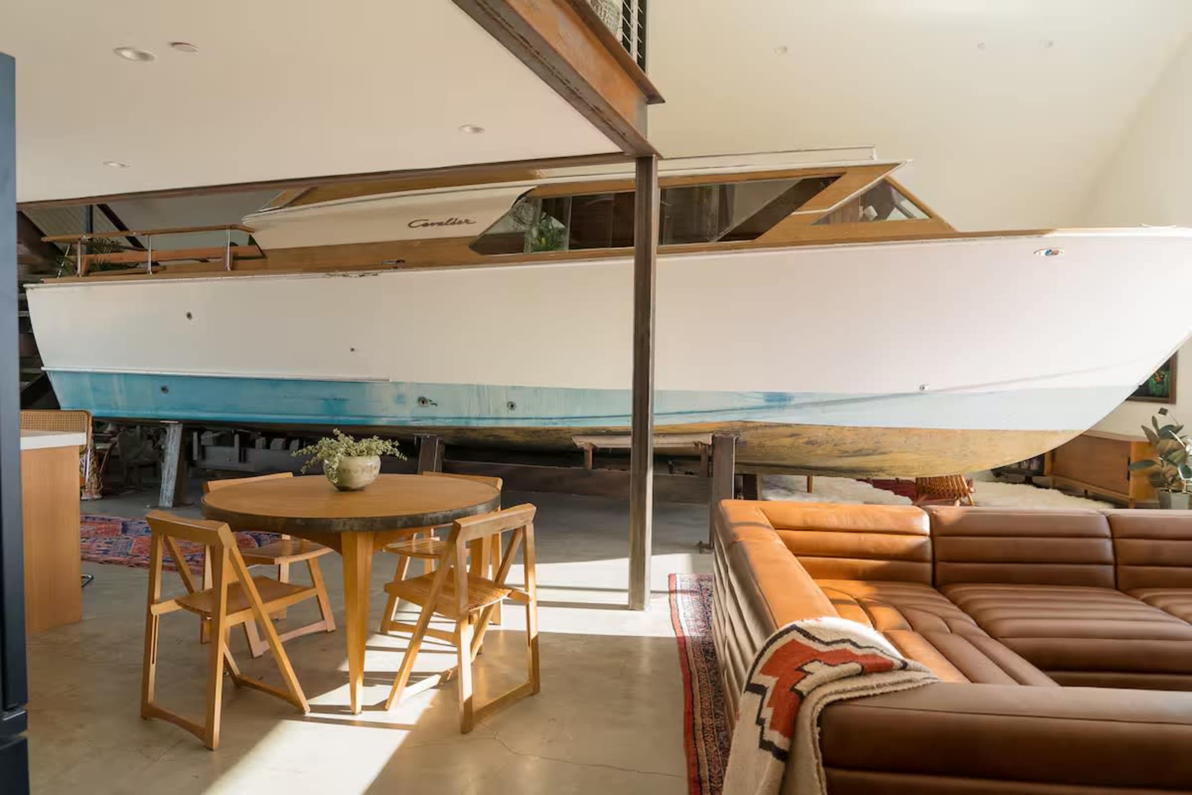Remote Joshua Tree Quonset Hut with Cosmic Tiki Boat Image in , Joshua Tree, CA