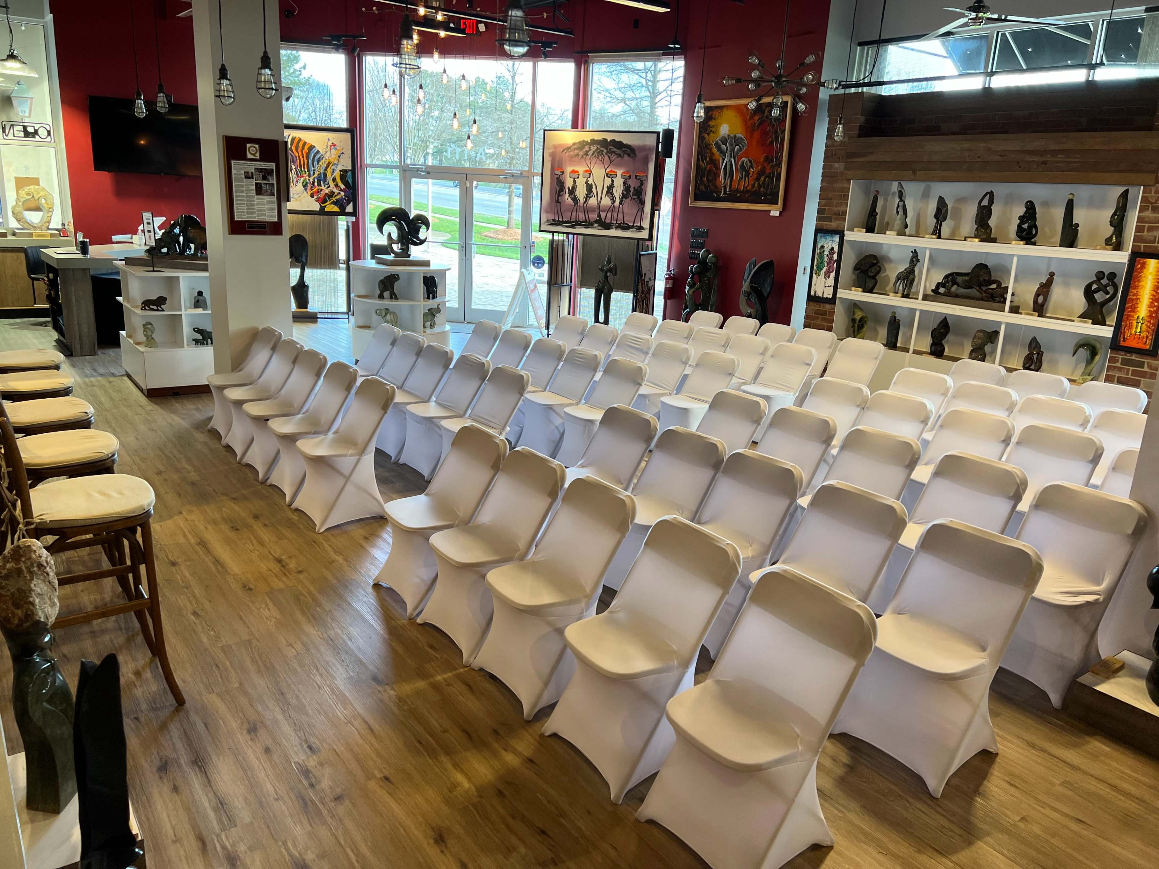 Beautiful Art Gallery Transforms Into An Elegant Event Space Image in University City South, Charlotte, NC