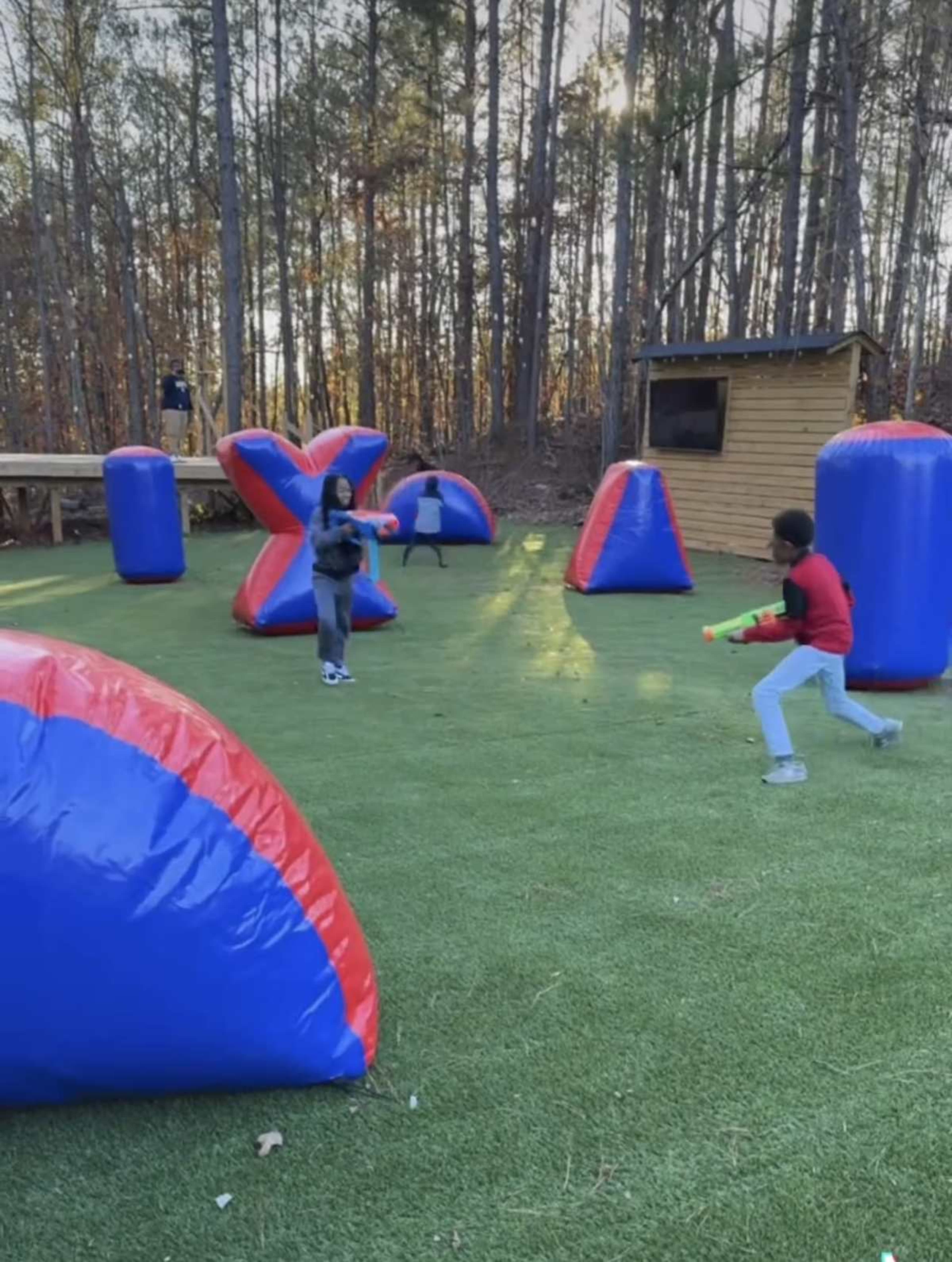 Private Nerf Battle + Pool Party Experience – Turf Field & Inflatable Arena (4-Hour Block) Image in , Douglasville, GA
