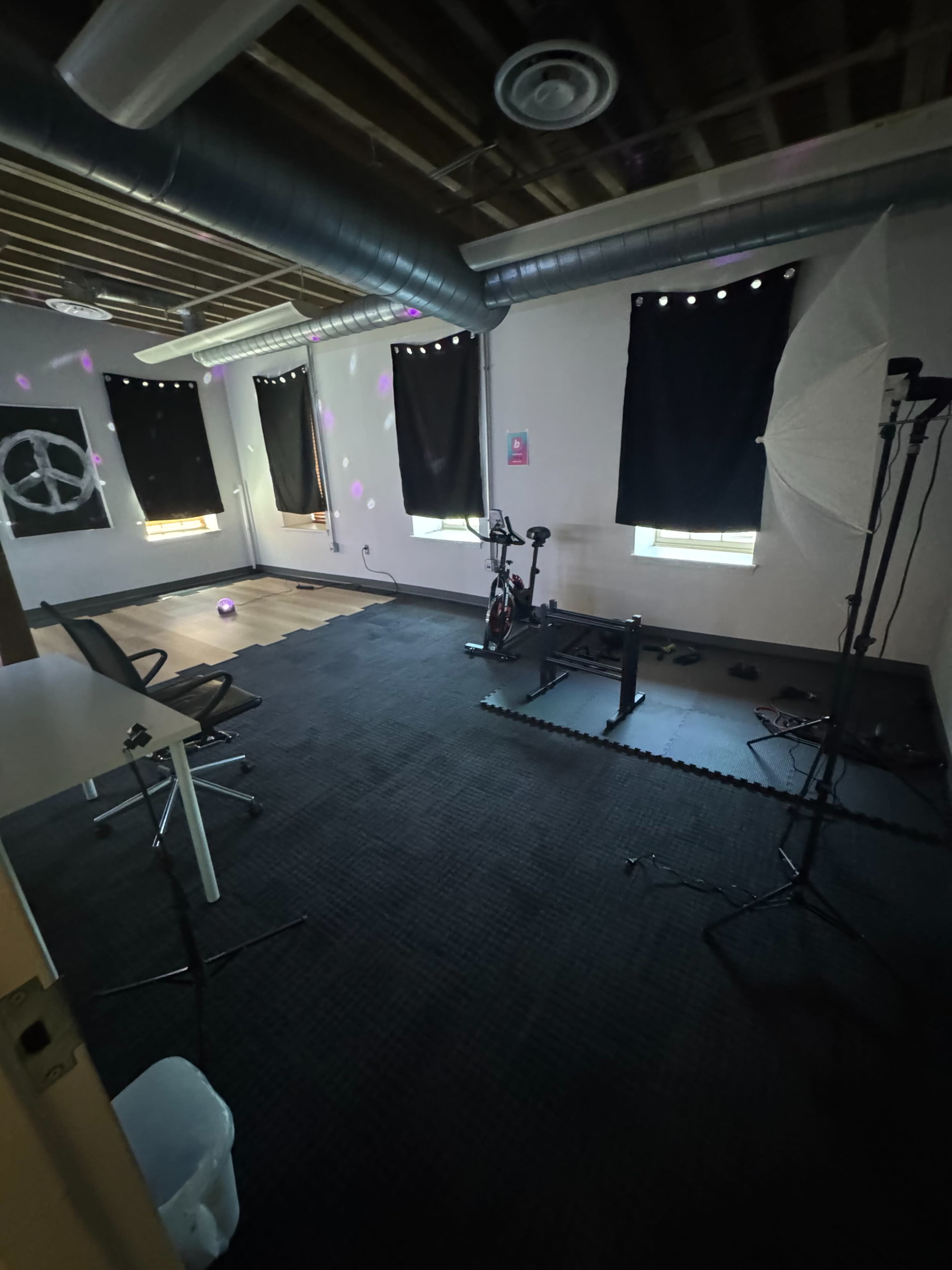 Dynamic Dance & Fitness Studio with Mirrors and LED Lighting Image in Fells Point, Baltimore, MD