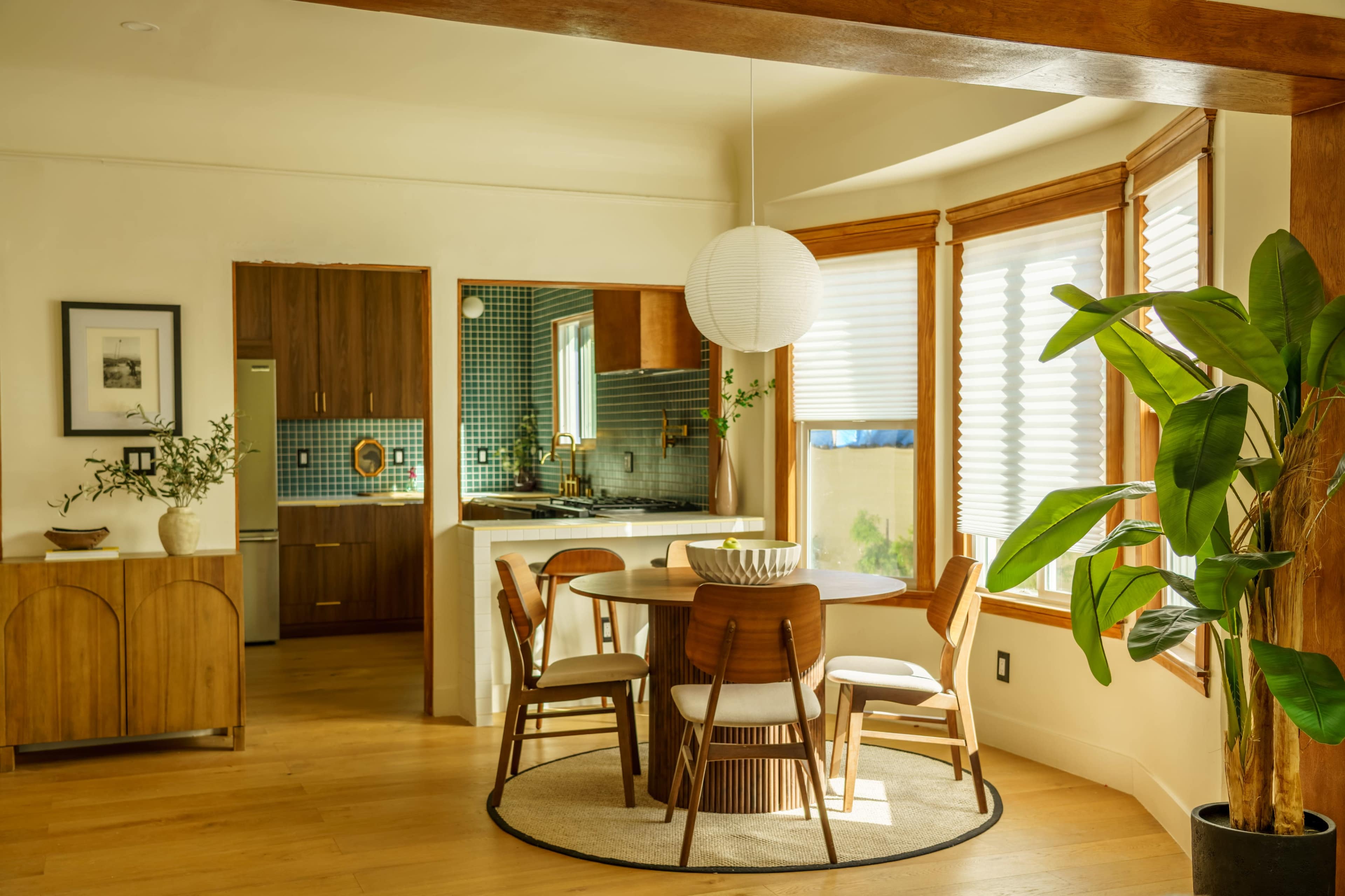 Suburban city, Craftsman home, modern interior Image in Northeast Los Angeles, Los Angeles, CA