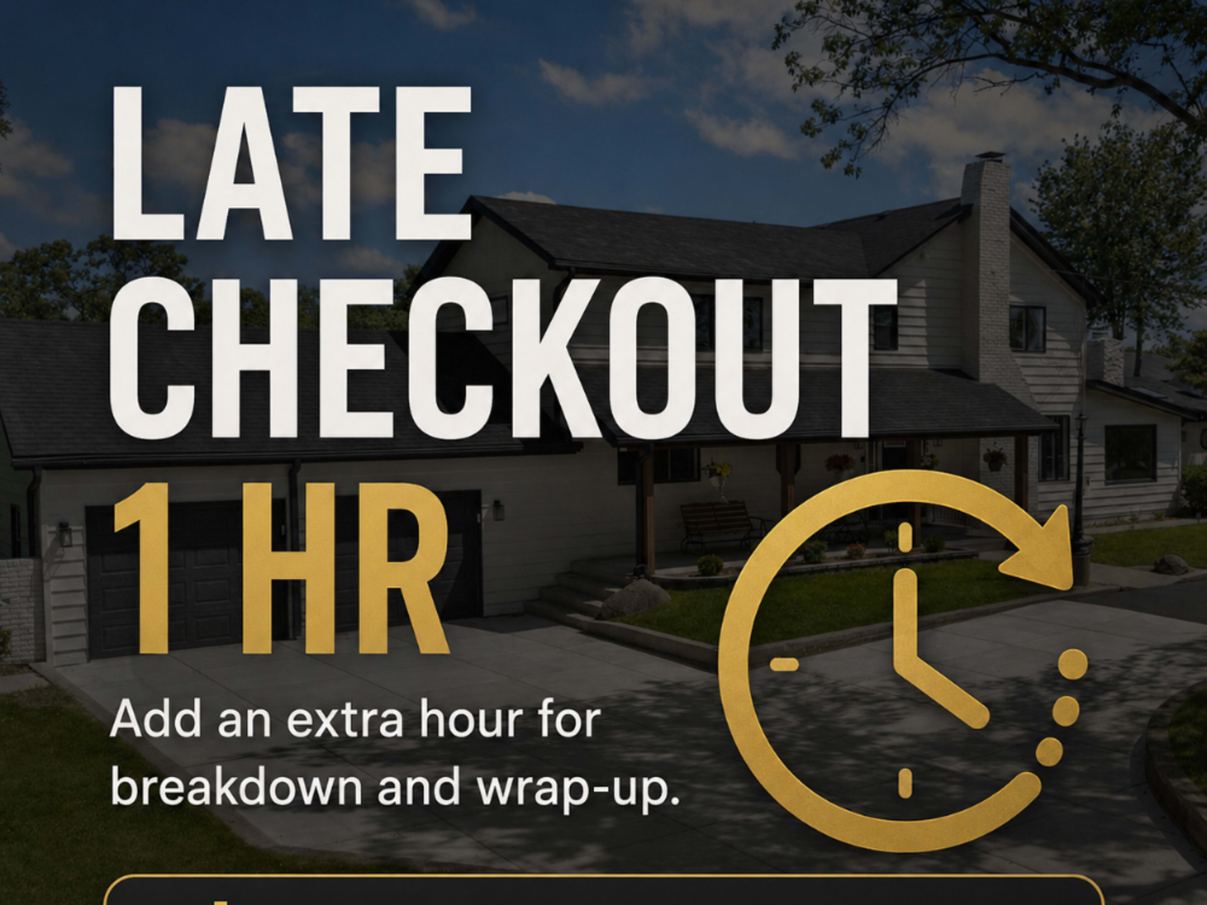 Late checkout (1 hr)