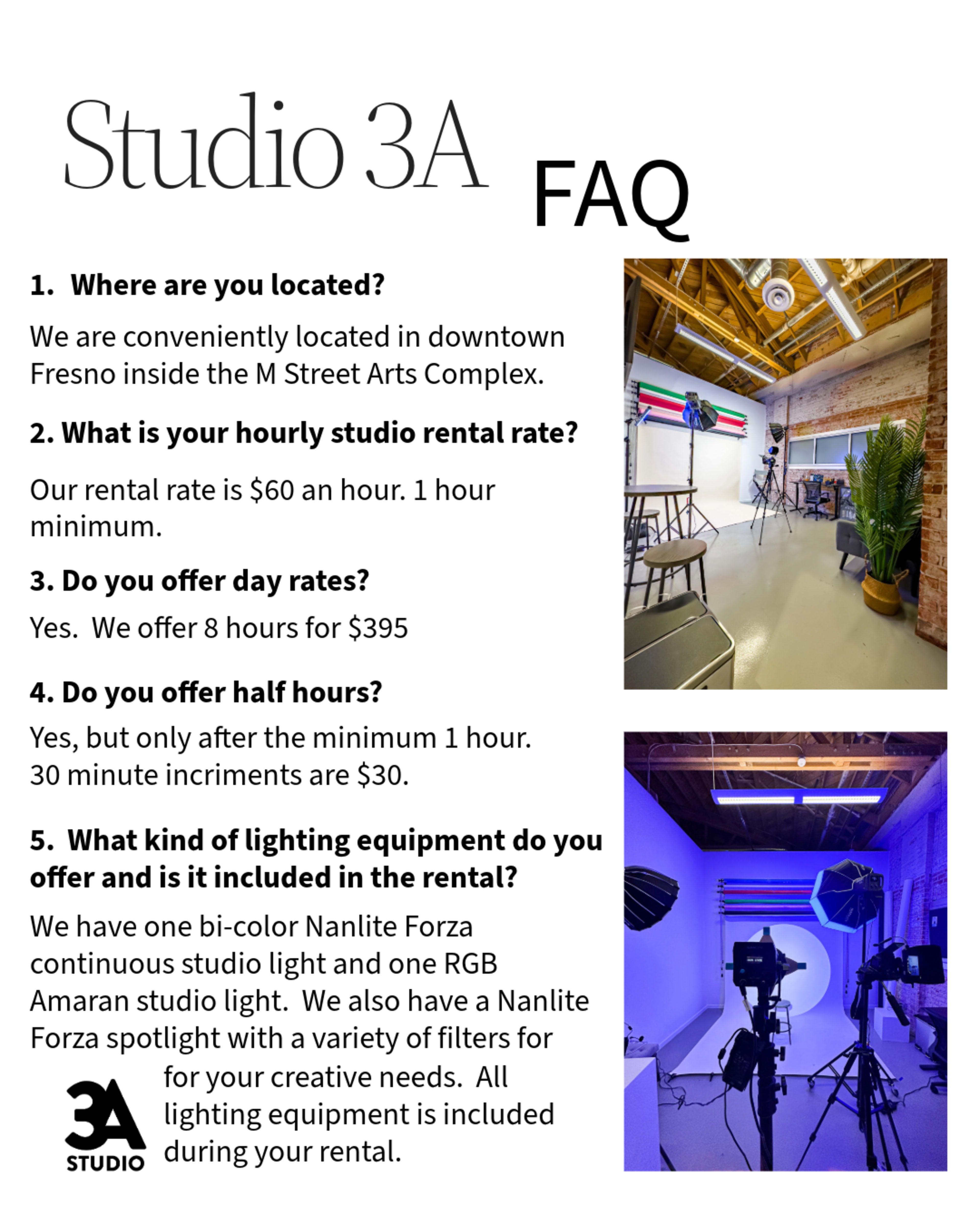 Well-equipped and Affordable Photography Studio Image in Downtown, Fresno, CA
